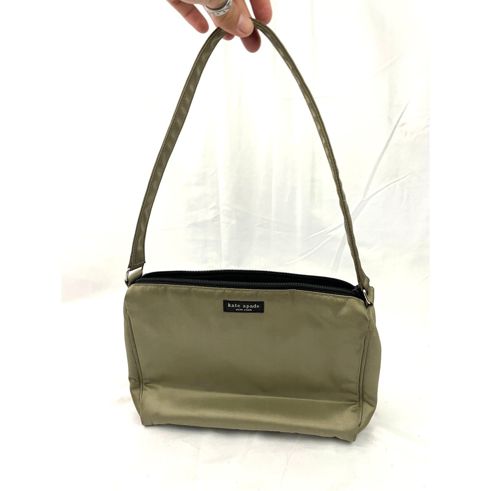 Kate Spade VTG Kate Spade New York Golden Satin Fabric Baguette Purse Size ONE SIZE - 1 Thumbnail