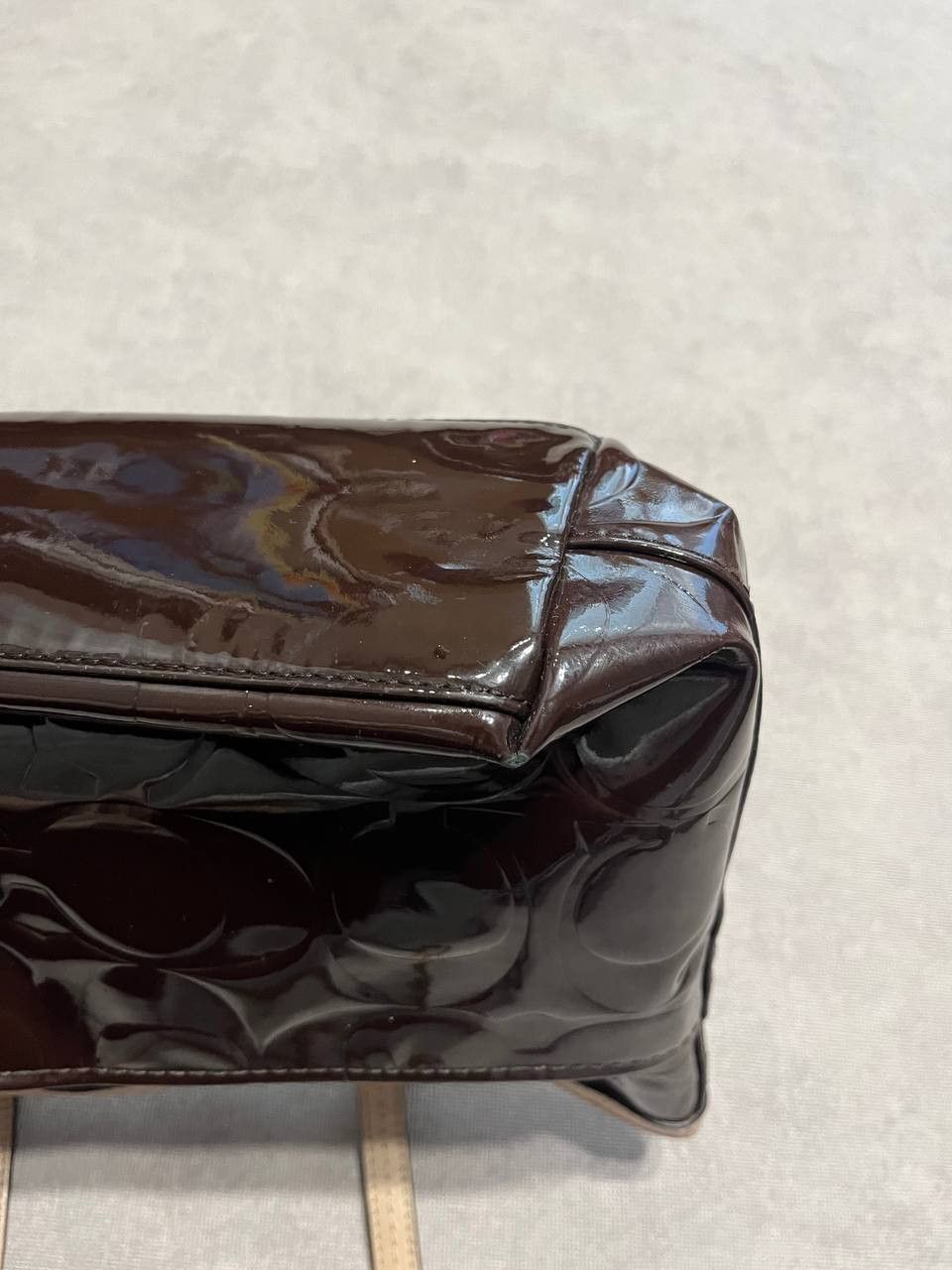 Coach Rare Coach Monogram Brown Women`s Large Bag Size ONE SIZE - 13 Thumbnail