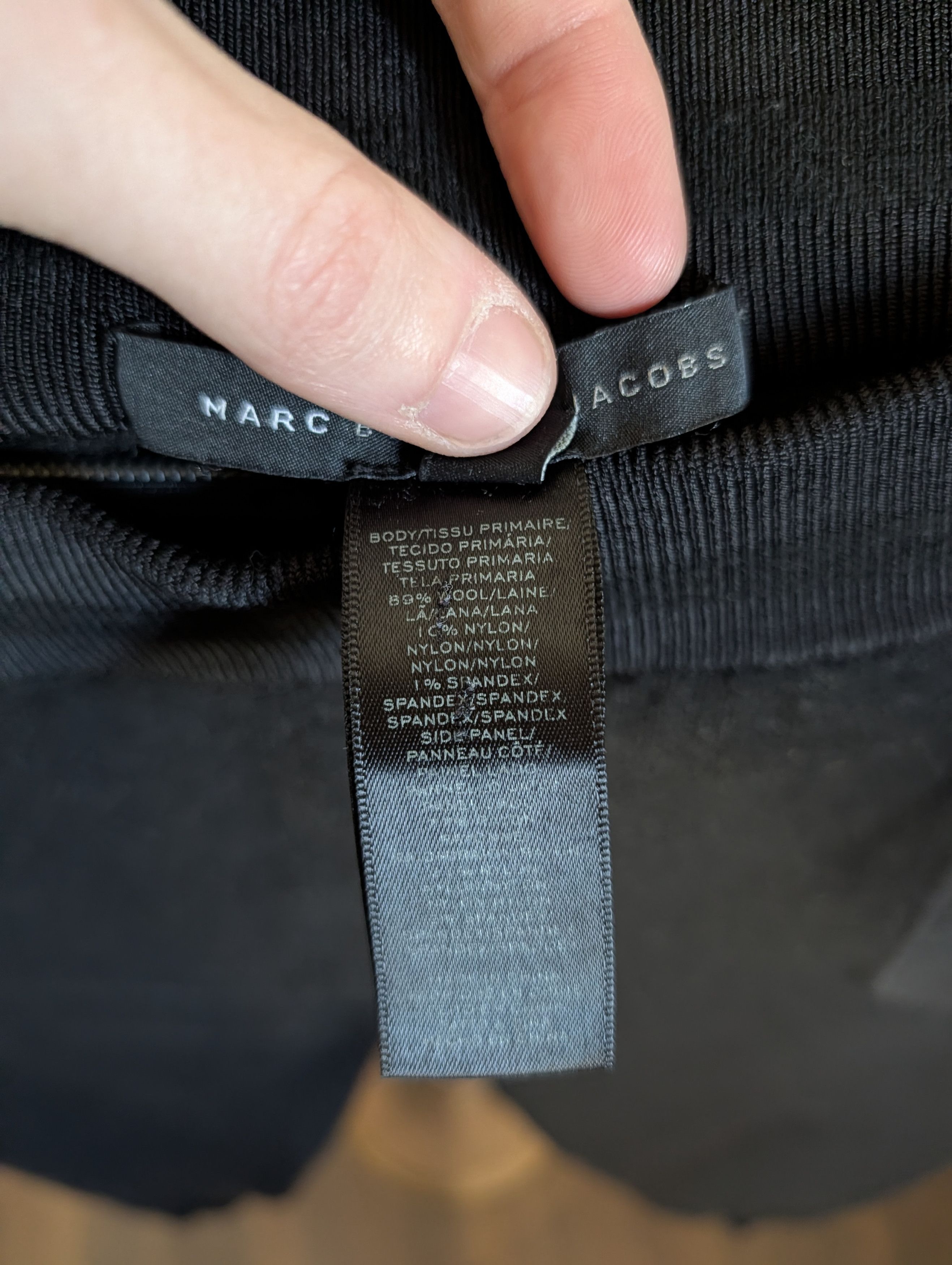 Marc by Marc Jacobs Thick fuzzy wool knit black joggers sweatpants Medium Size US 32 / EU 48 - 10 Thumbnail
