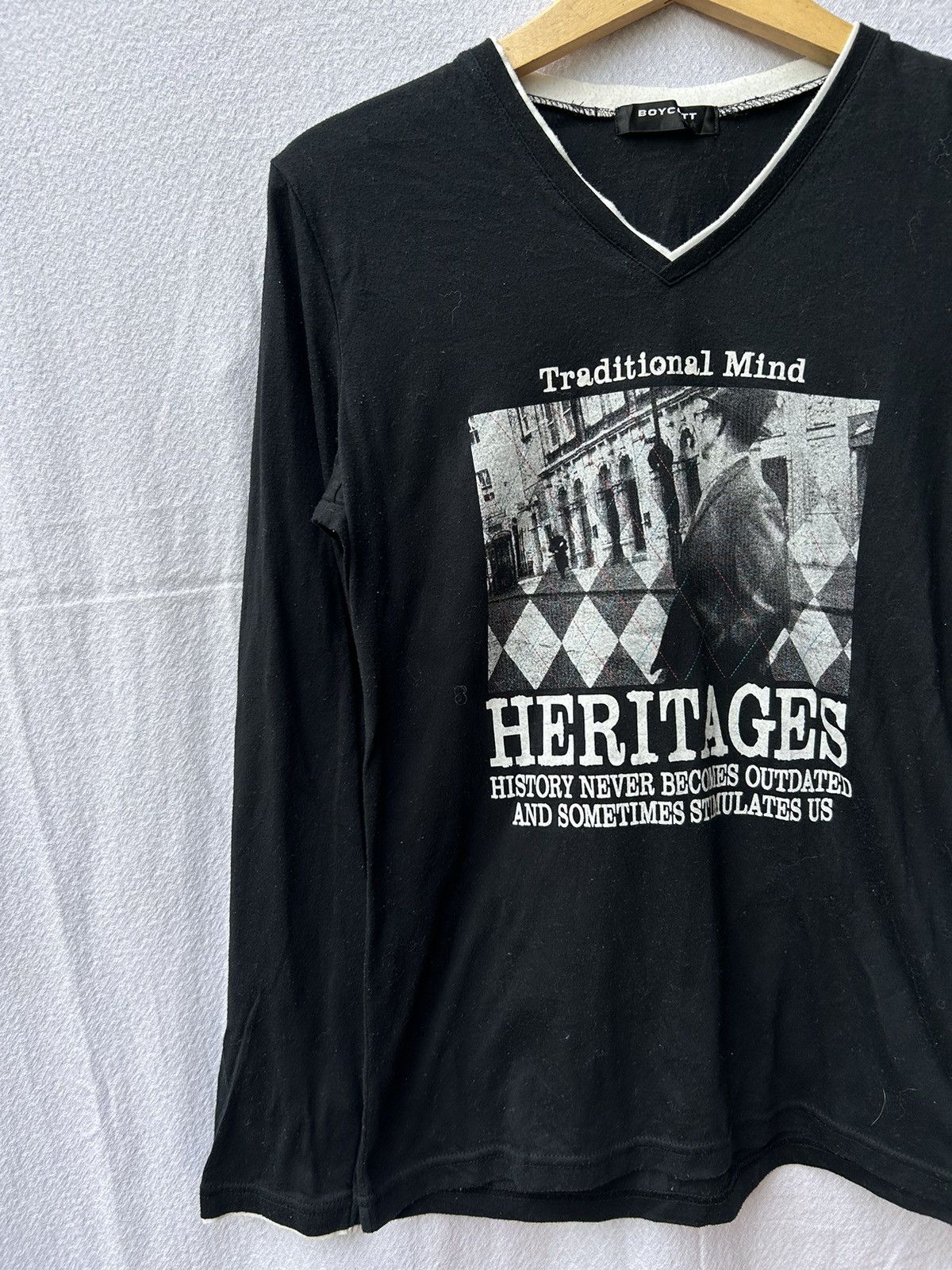 Jean Paul Gaultier Boycott japanese style poem art longsleeve Size US M / EU 48-50 / 2 - 3 Thumbnail