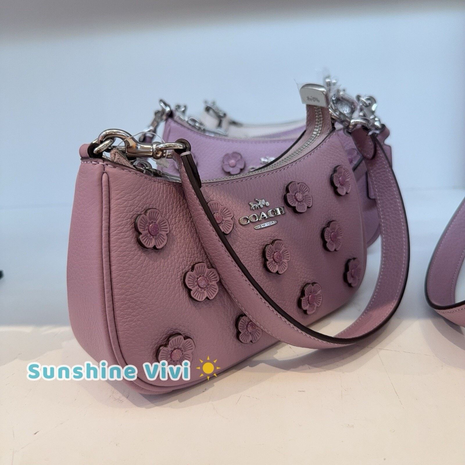 Coach NWT Coach Teri Mini Crossbody Bag Floral CAJ98 Size ONE SIZE - 2 Thumbnail