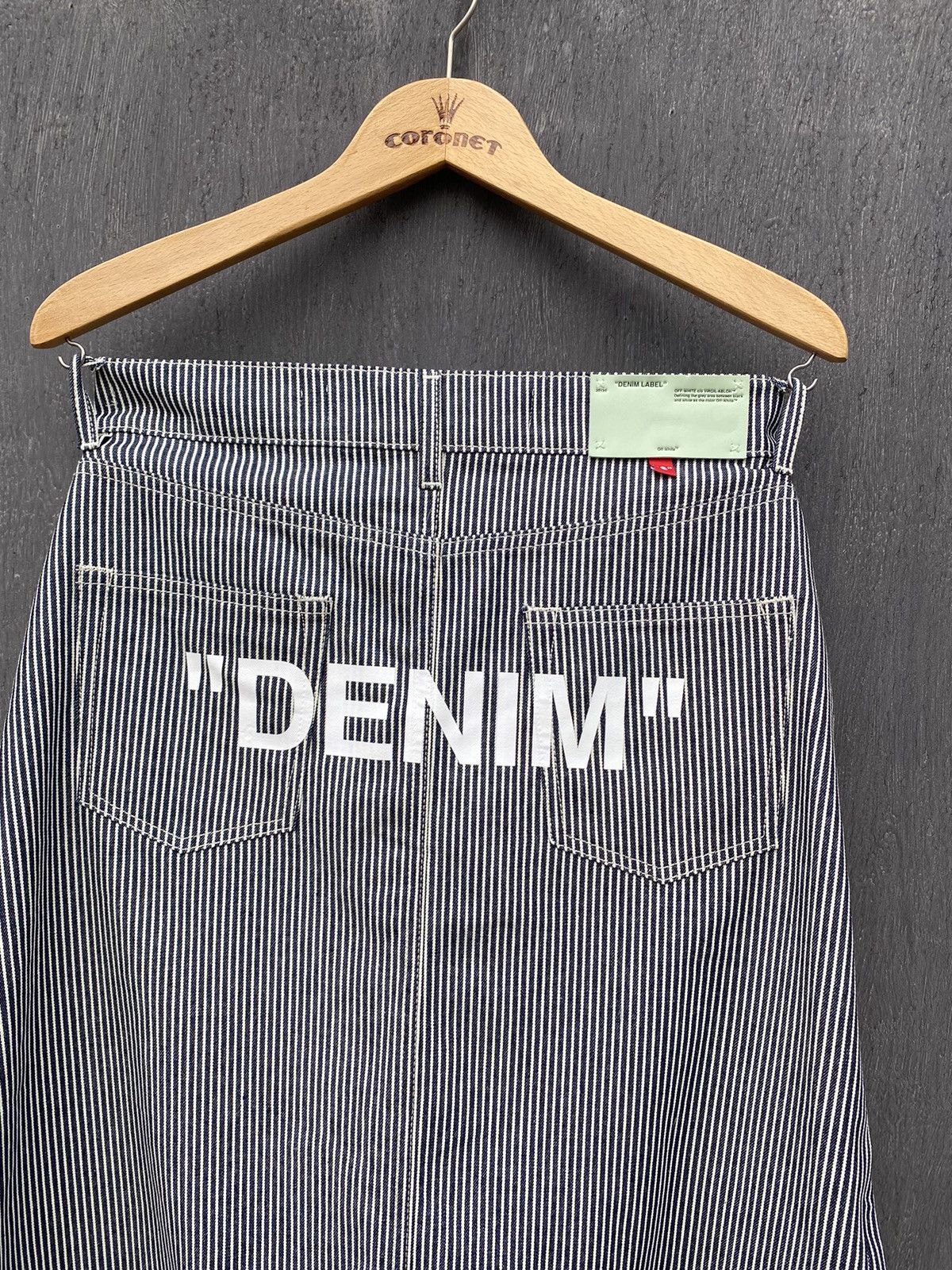 Off-White Off White Striped DENIM skirt Virgil Abloh size 44 Authentic Size 30" / US 8 / IT 44 - 7 Thumbnail