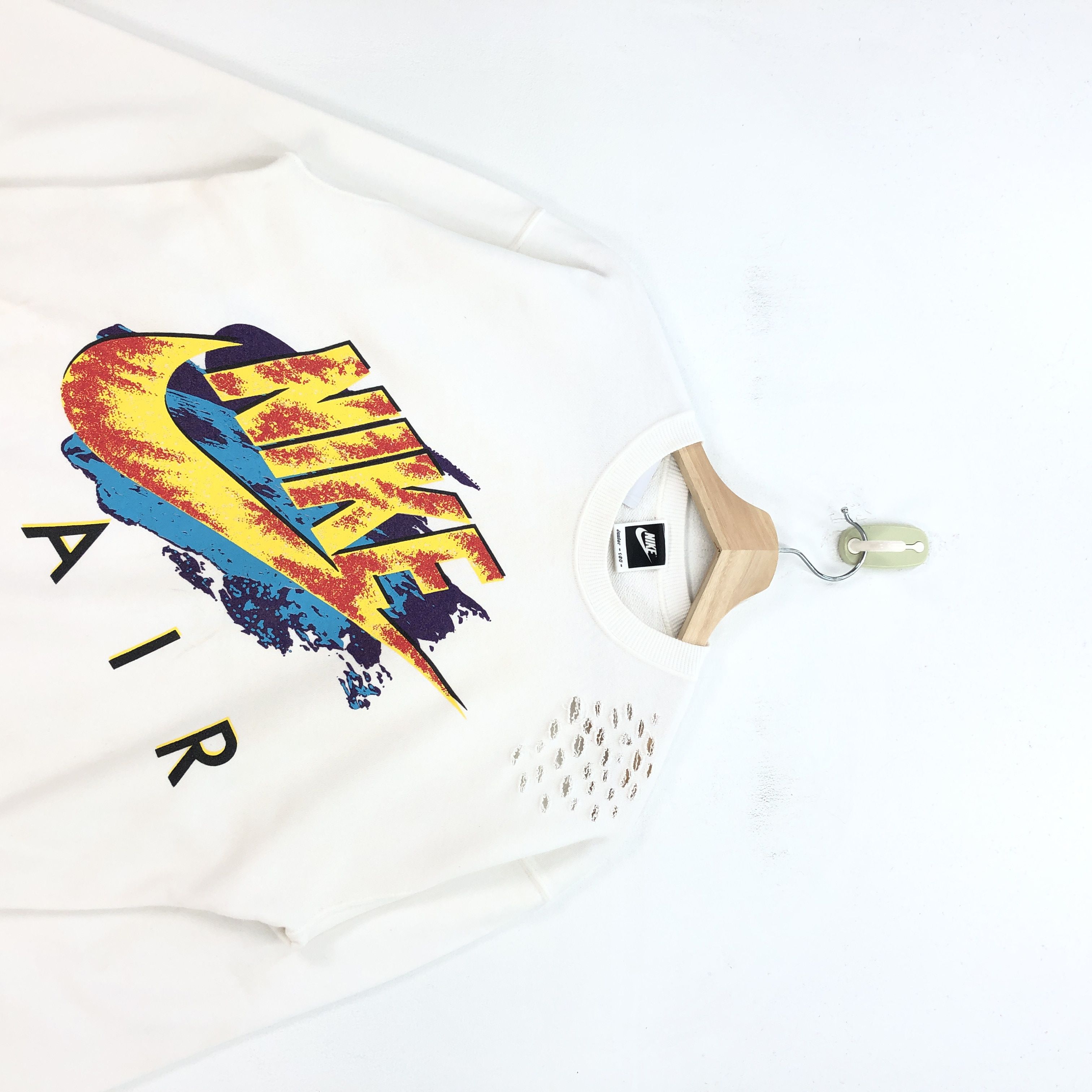 Nike × Vintage Vintage Nike Sweatshirt Nike Swoosh Air Sweater Nike Jumper Size US S / EU 44-46 / 1 - 2 Thumbnail