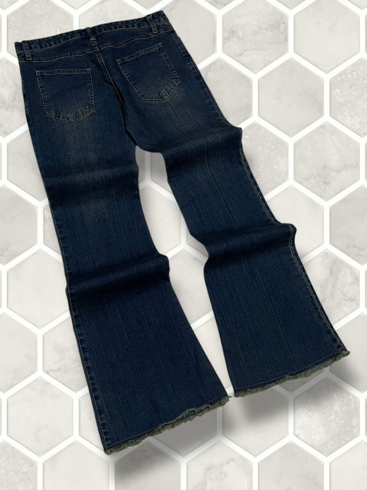 Hysteric Glamour Vintage 1990s Japan Designer Joueraux Echecs Flared Denim Size US 29 - 9 Thumbnail