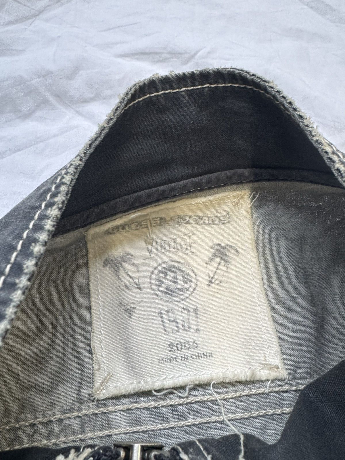 Gap Vintage Y2K Opium Biker Goth Style Gap Biker Contrast Jacket Size US XL / EU 56 / 4 - 4 Thumbnail