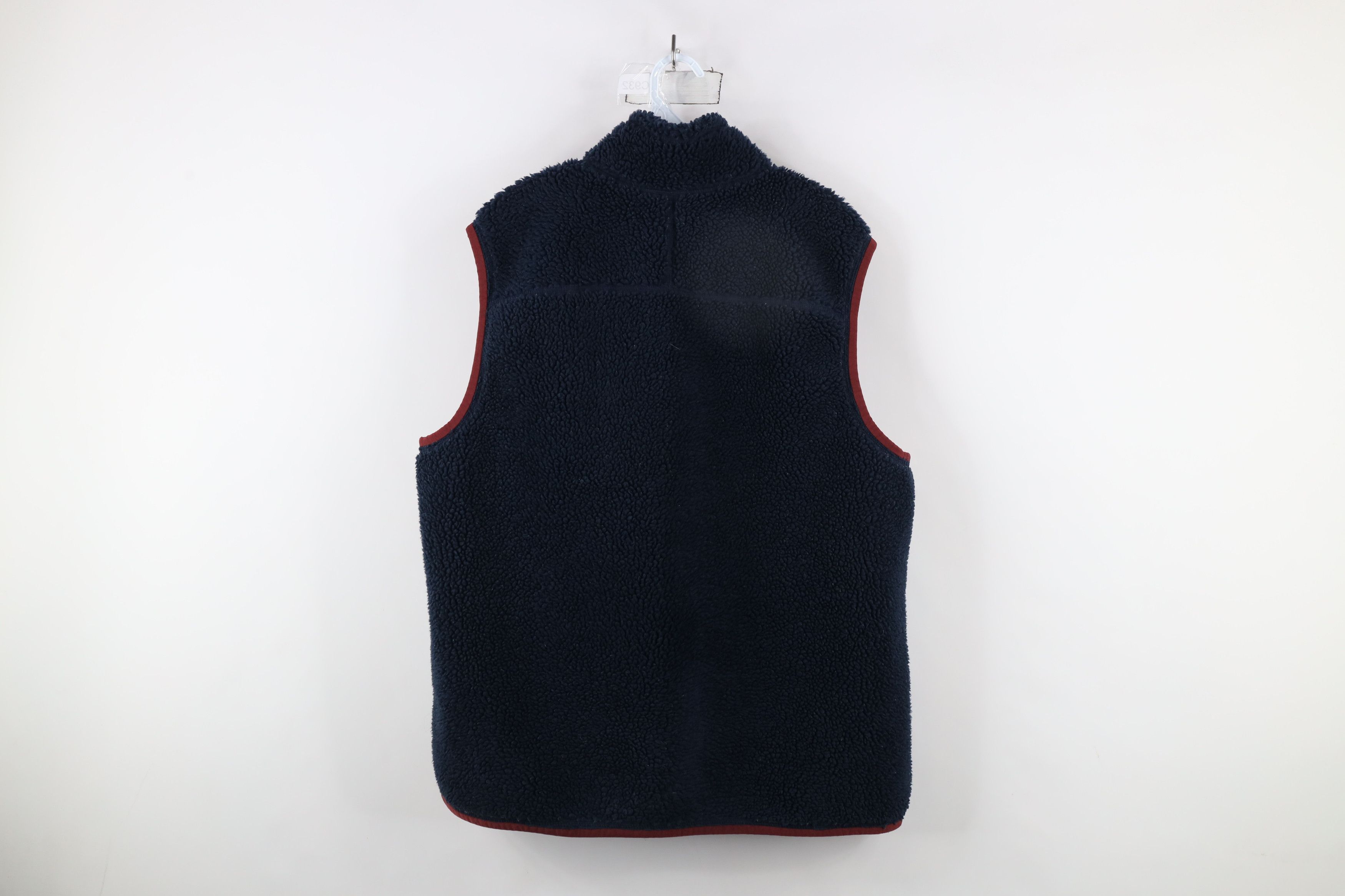 L.L. Bean × Vintage Vintage Ll Bean Spell Out Deep Pile Fleece Vest Jacket Blue Size US XL / EU 56 / 4 - 11 Thumbnail