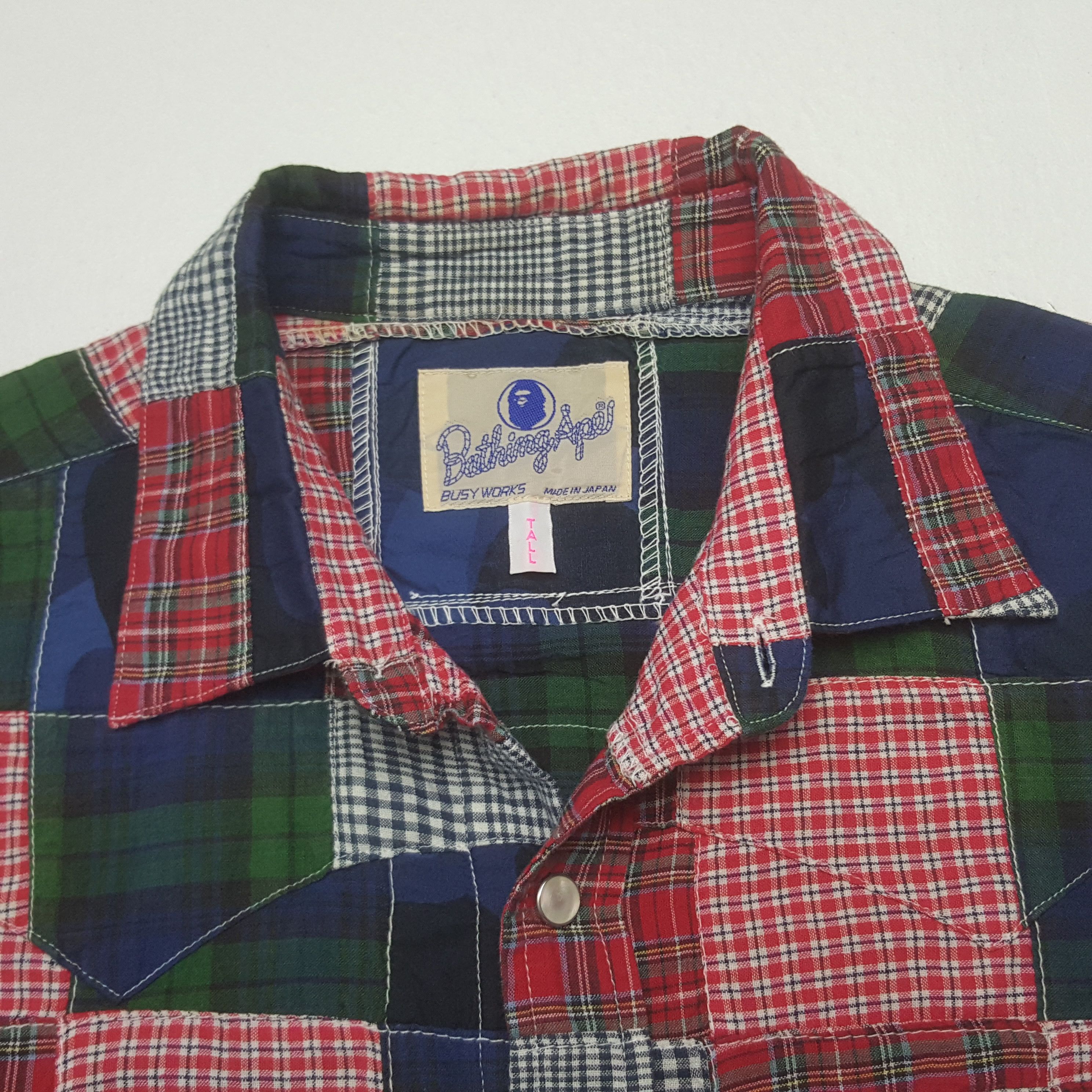 Bape Vintage A Bathing Ape Bape Pattern Button Up Shirt Size US M / EU 48-50 / 2 - 4 Thumbnail
