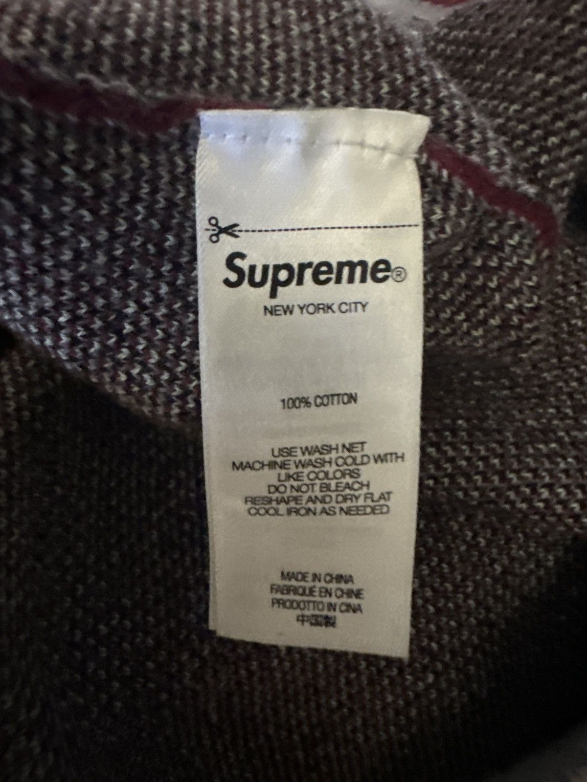Supreme Supreme argyle polo grey Size US XL / EU 56 / 4 - 4 Thumbnail