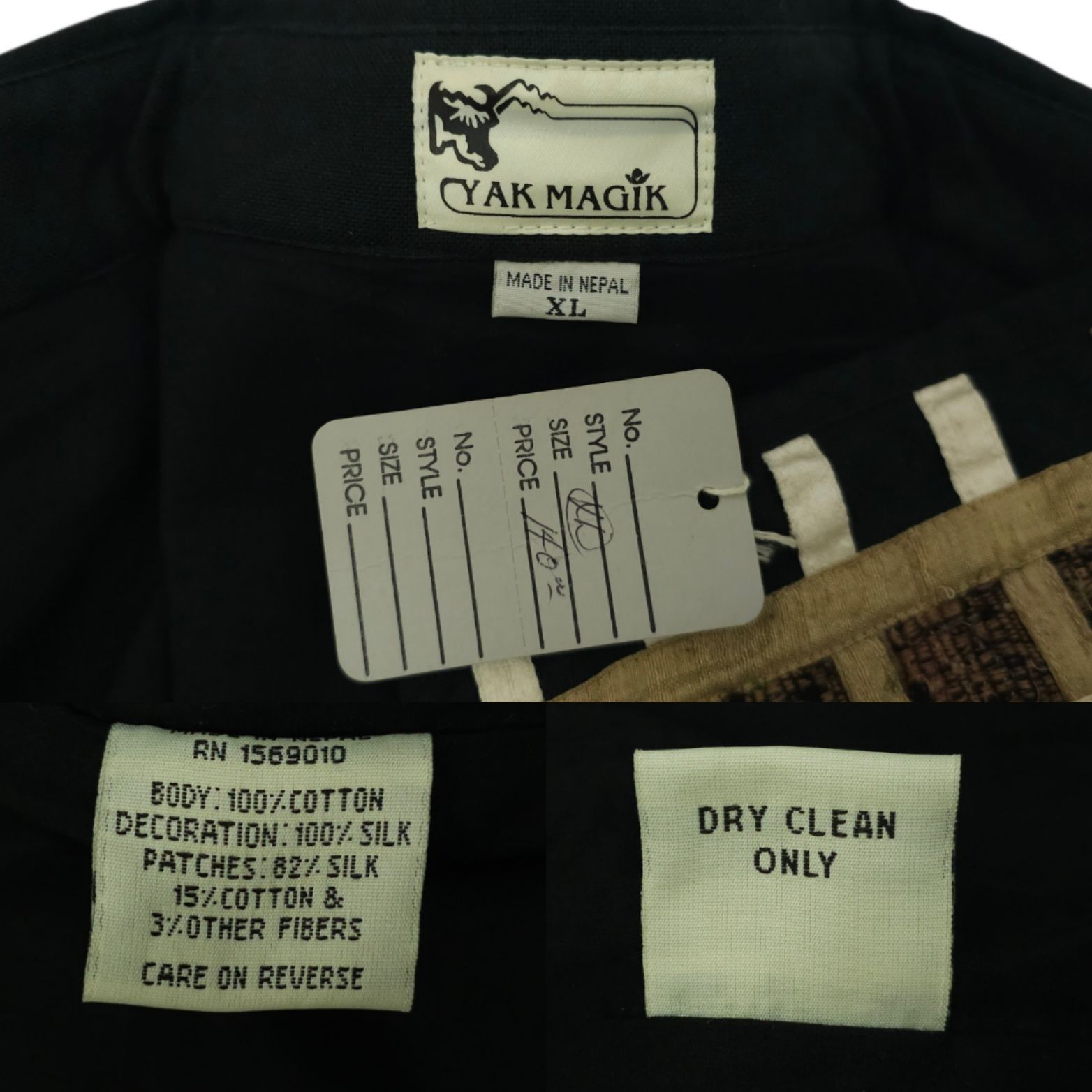 Other Yak Magik Jacket XL Quilted Patchwork Abstract Art To Wear Size XL / US 12-14 / IT 48-50 - 8 Thumbnail