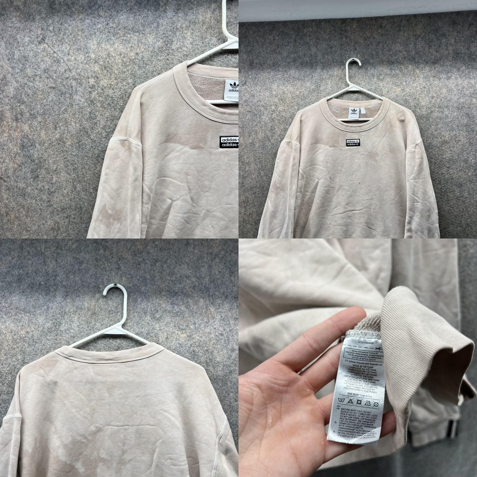 Adidas Adidas Sweater Women Large Ladies Khaki Pullover Tan Beige Crewneck Casual Size L / US 10 / IT 46 - 8 Thumbnail