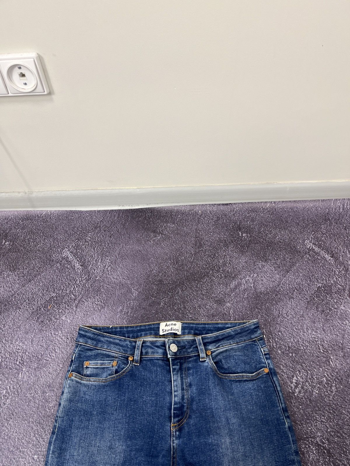 Acne Studios Acne Studios Skin 5 Dark VTG Blue Luxury Women’s Denim Jeans Size 28" / US 6 / IT 42 - 4 Thumbnail