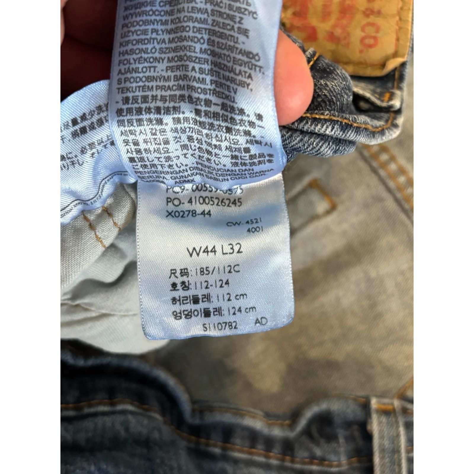Levi's Levi's 559 Jeans Mens 44x32 Relaxed Straight Comfort Medium Wash Blue Denim Pants Jeans Size US 44 / EU 60 - 3 Thumbnail