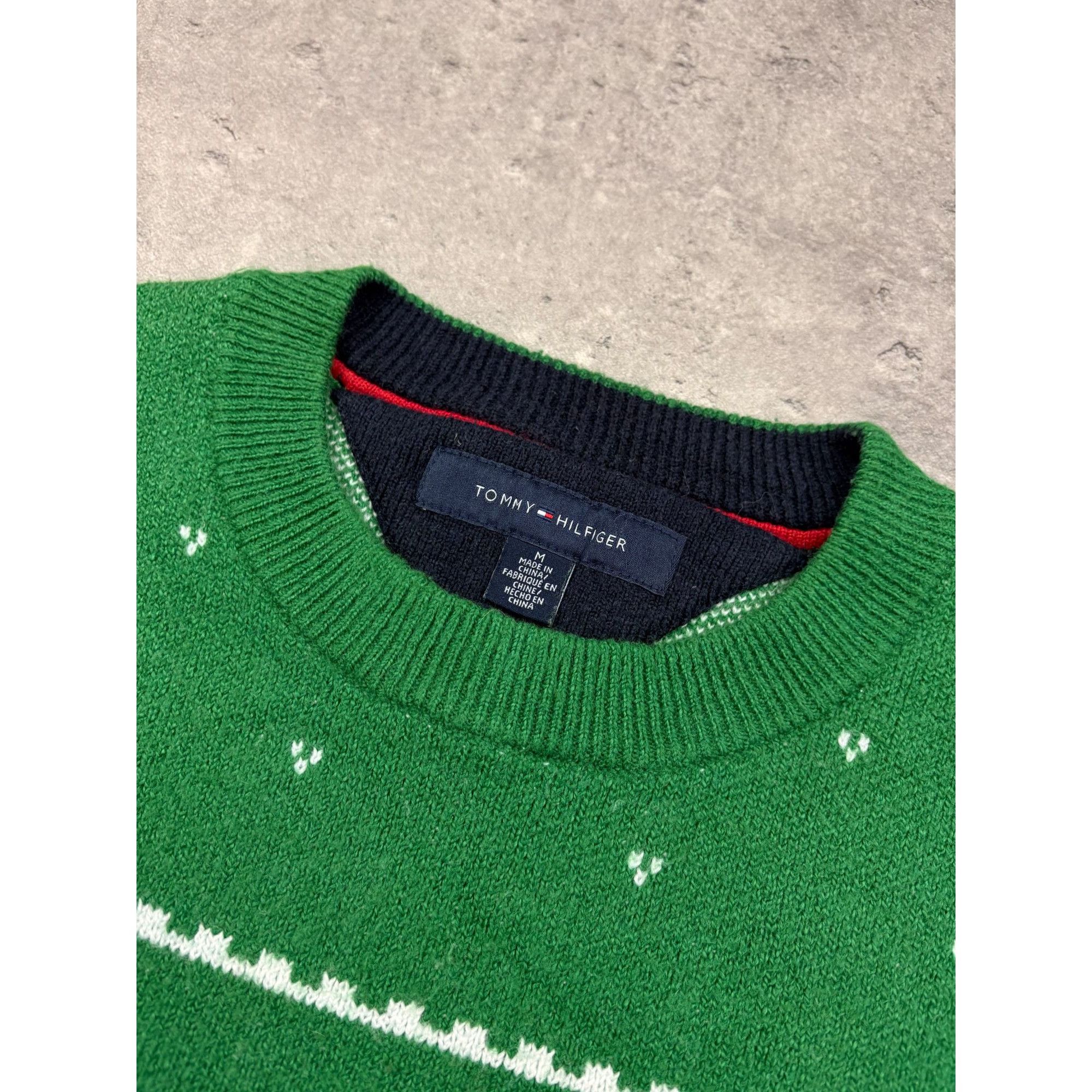 Tommy Hilfiger Retro Slope Style: Tommy Hilfiger Skier Graphic Knit Sweater Size US M / EU 48-50 / 2 - 4 Thumbnail