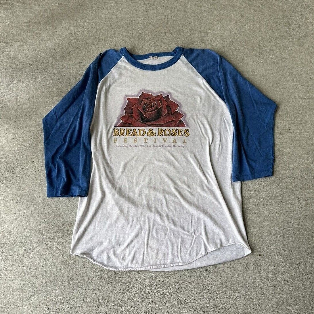 Band Tees × Vintage RARE Vintage 80s 1982 Bread & Roses Festival Shirt Size XL Size US XL / EU 56 / 4 - 1 Thumbnail