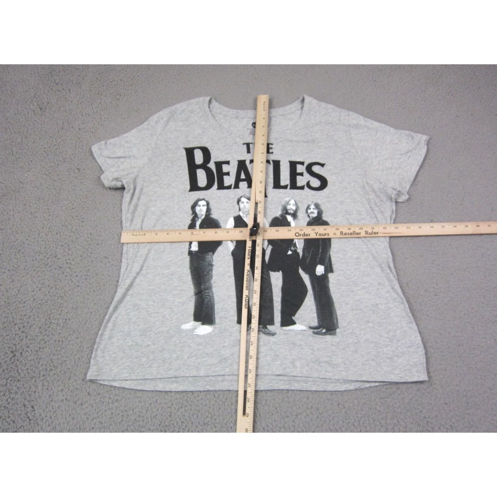 Vintage The Beatles Shirt Womens 2X Gray Legend Band John Lennon Paul McCartney Size XXL / US 16-18 / IT 52-54 - 5 Thumbnail