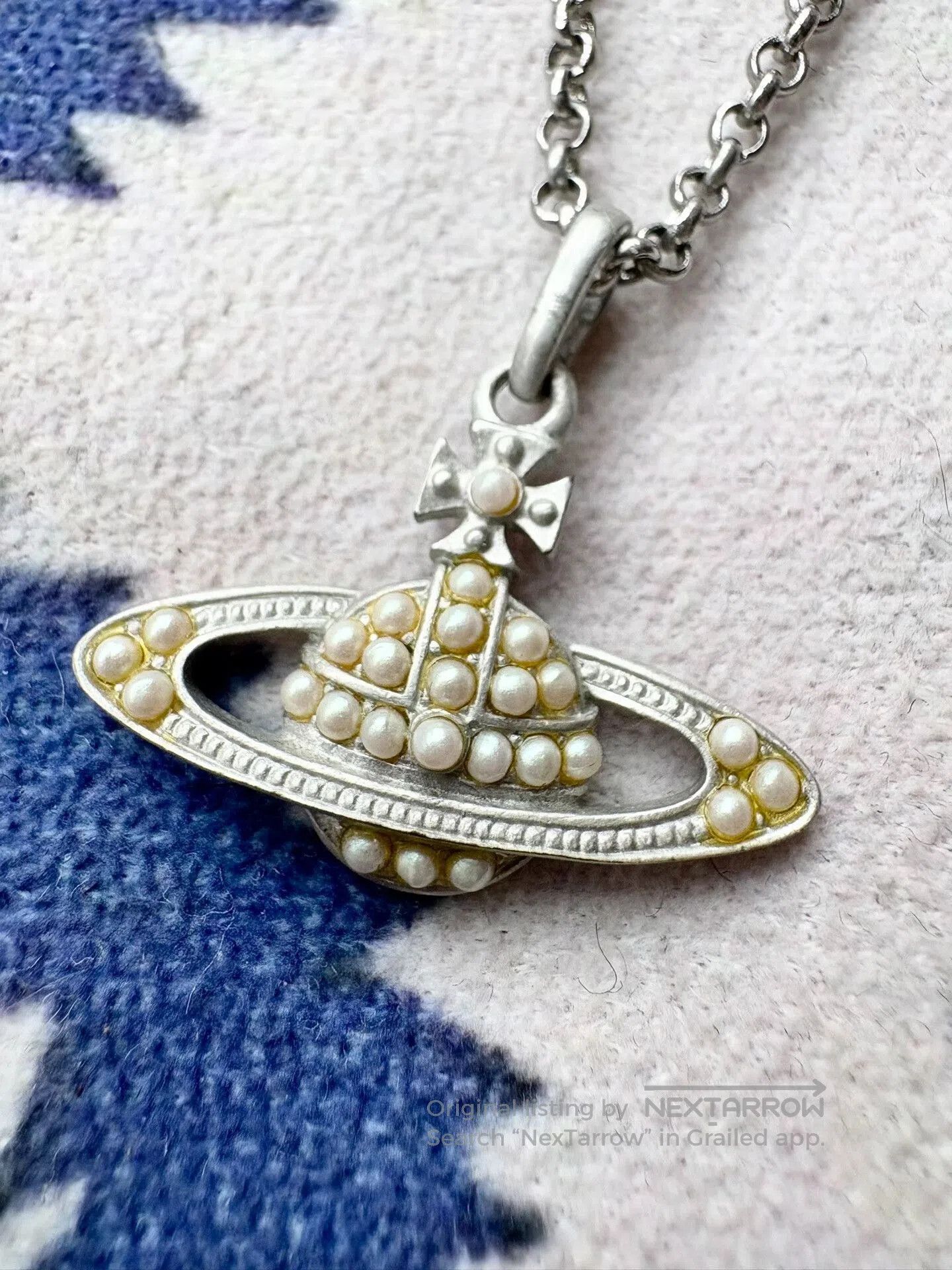 Vivienne Westwood Vivienne Westwood Vintage Pearl Orb Necklace. Size ONE SIZE - 2 Thumbnail