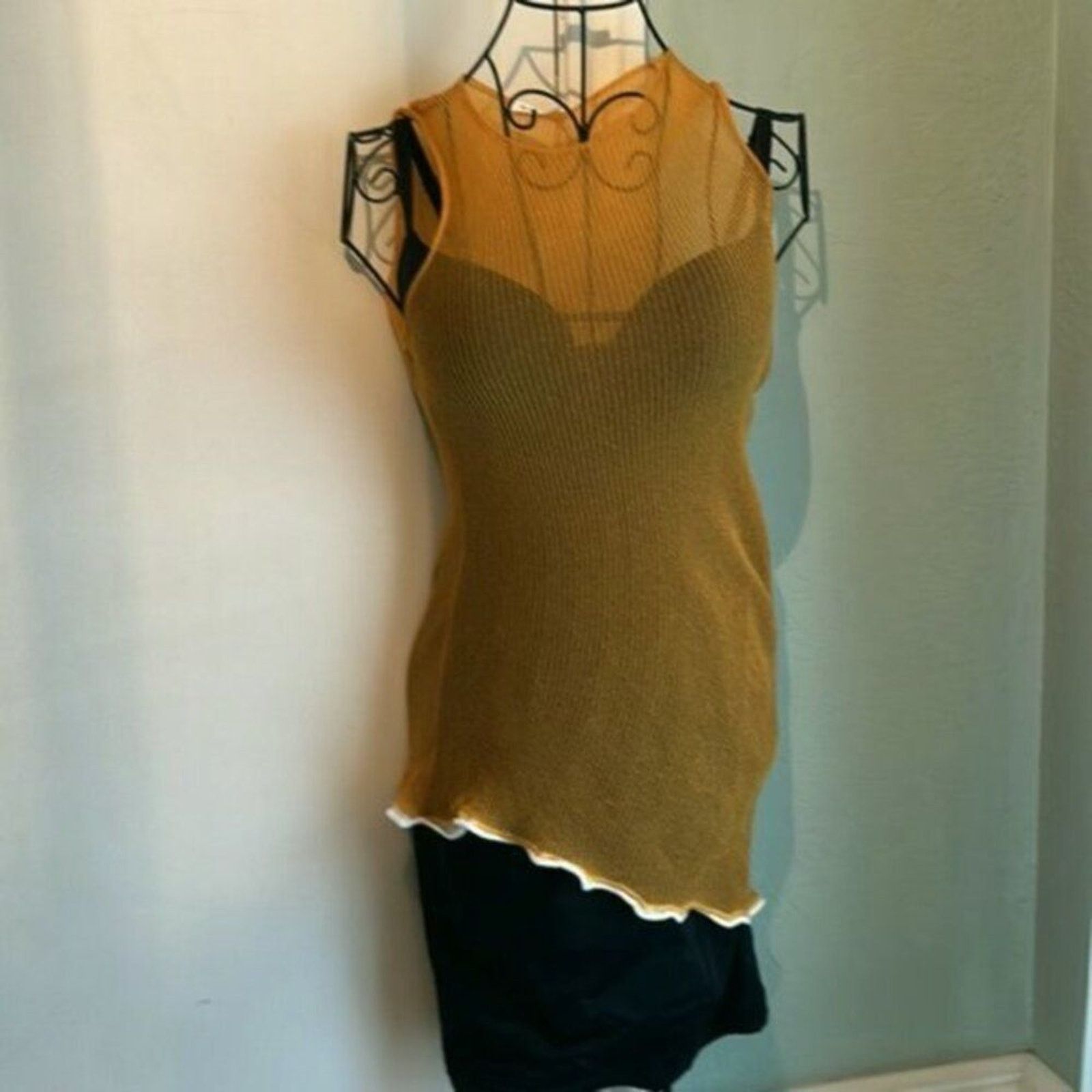 Acne Studios Acne orange asymmetrical sleeveless top S Size S / US 4 / IT 40 - 12 Thumbnail