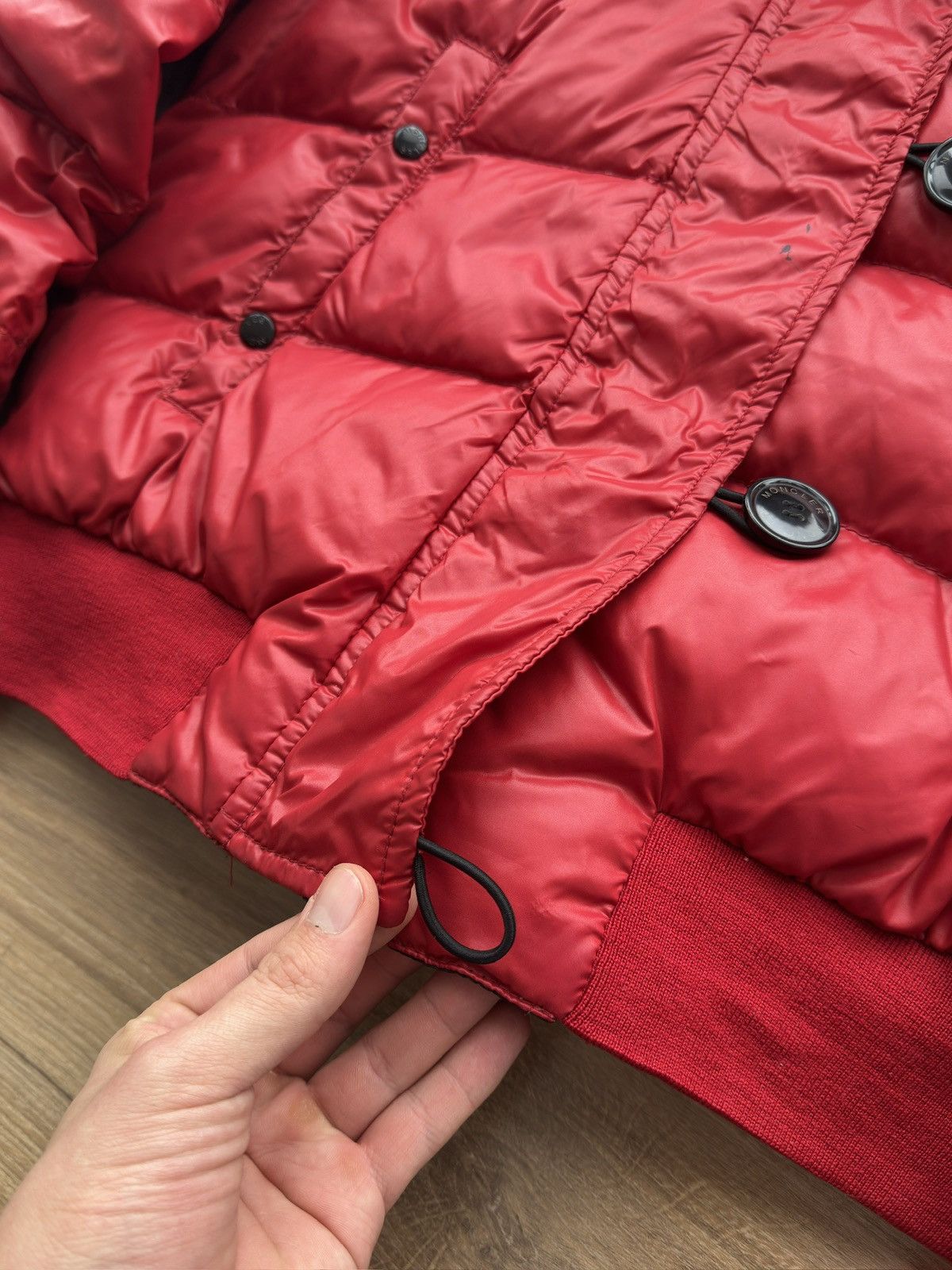 Moncler Moncler Alpin Fur down jacket red woman size 1 Size S / US 4 / IT 40 - 5 Thumbnail