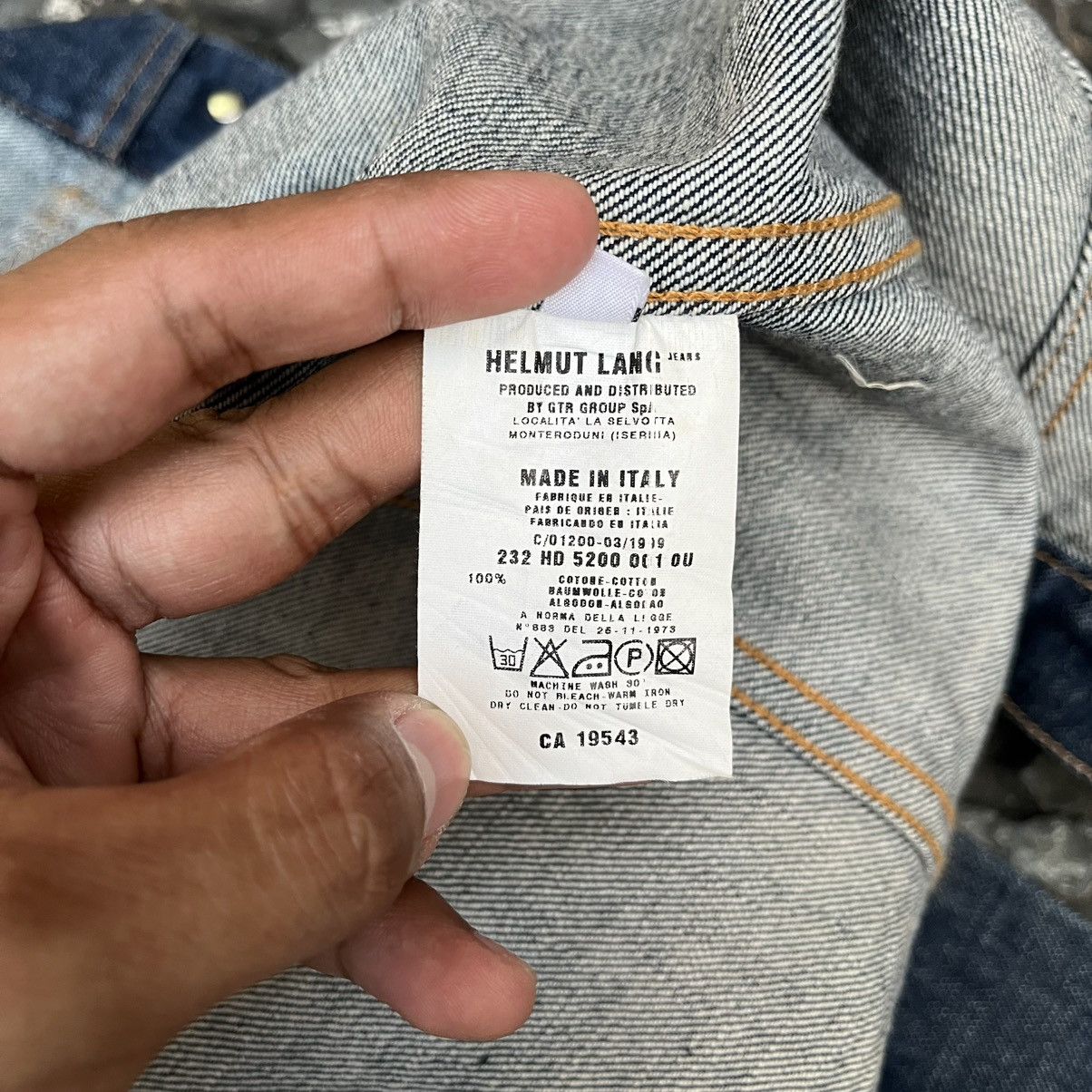 Helmut Lang Helmut lang AW1999 Elongated Sleeves Denim Trucker Jacket Size US M / EU 48-50 / 2 - 15 Thumbnail