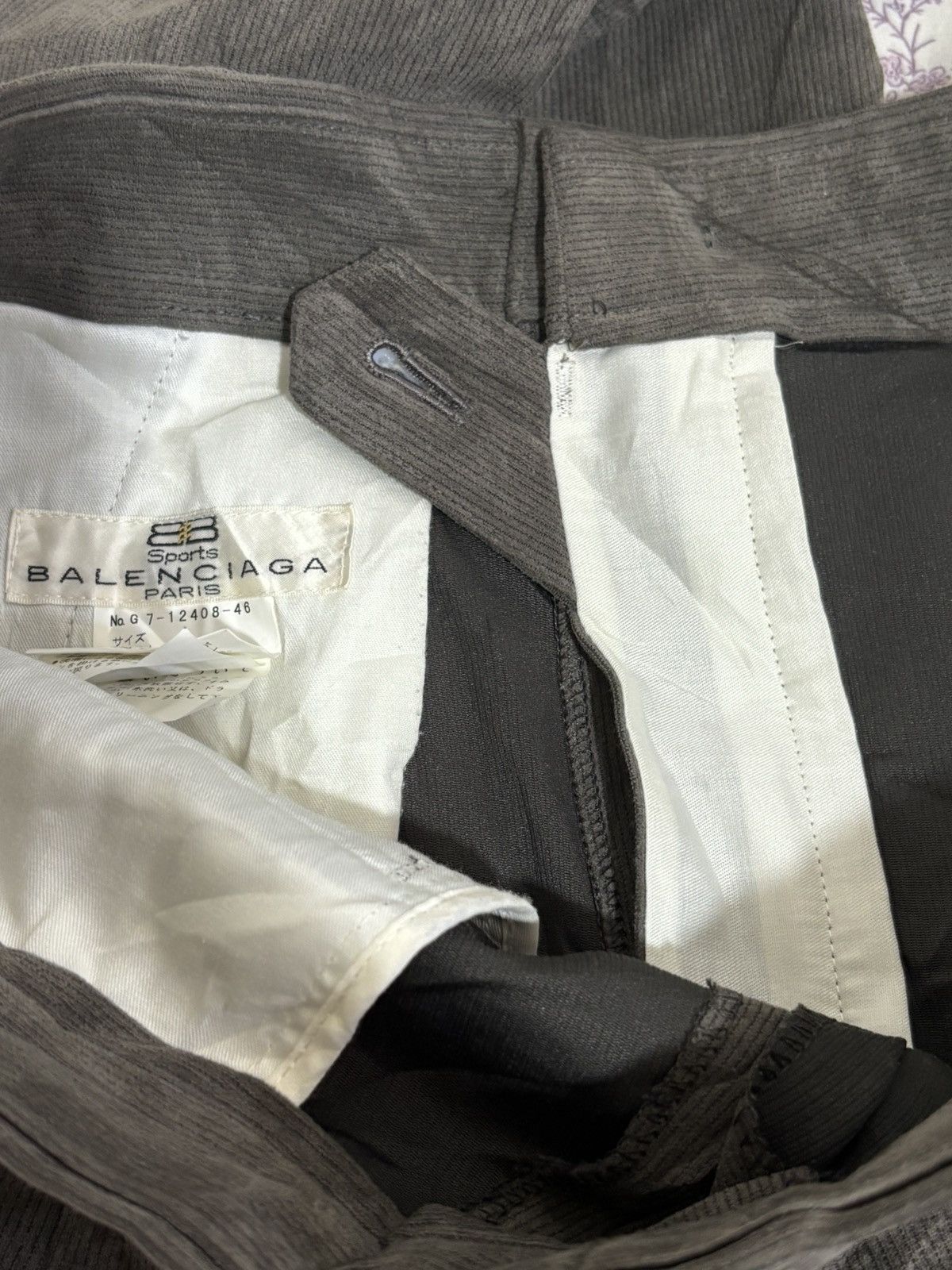 Balenciaga Vintage Balenciaga Sports Corduroy Pants Size US 31 - 9 Thumbnail