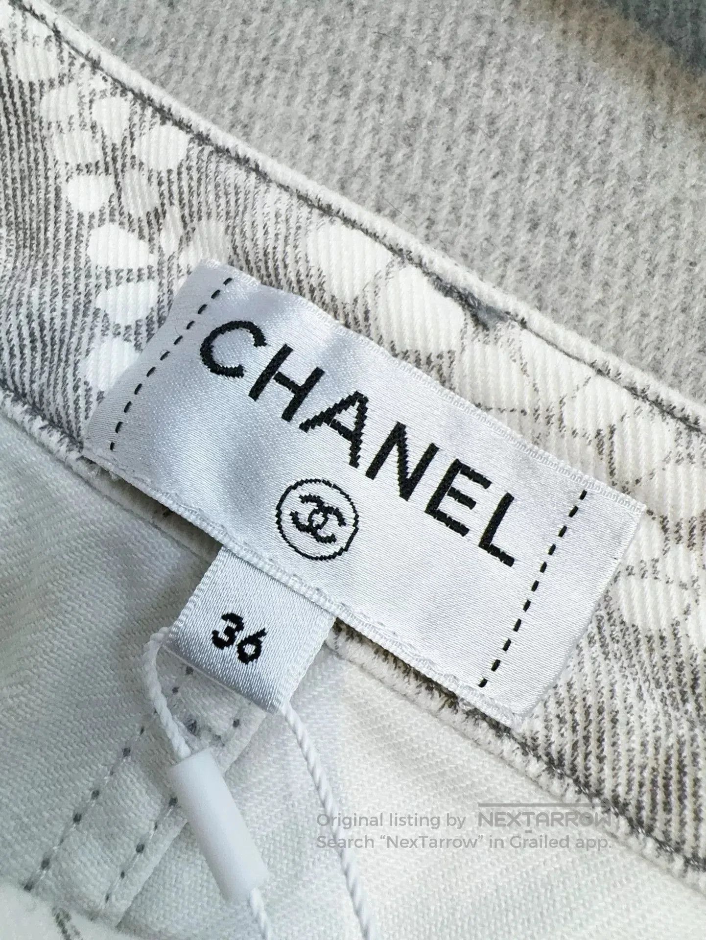 Chanel chanel cocobeach gray logo denim shorts. Size US 36 / EU 52 - 6 Thumbnail