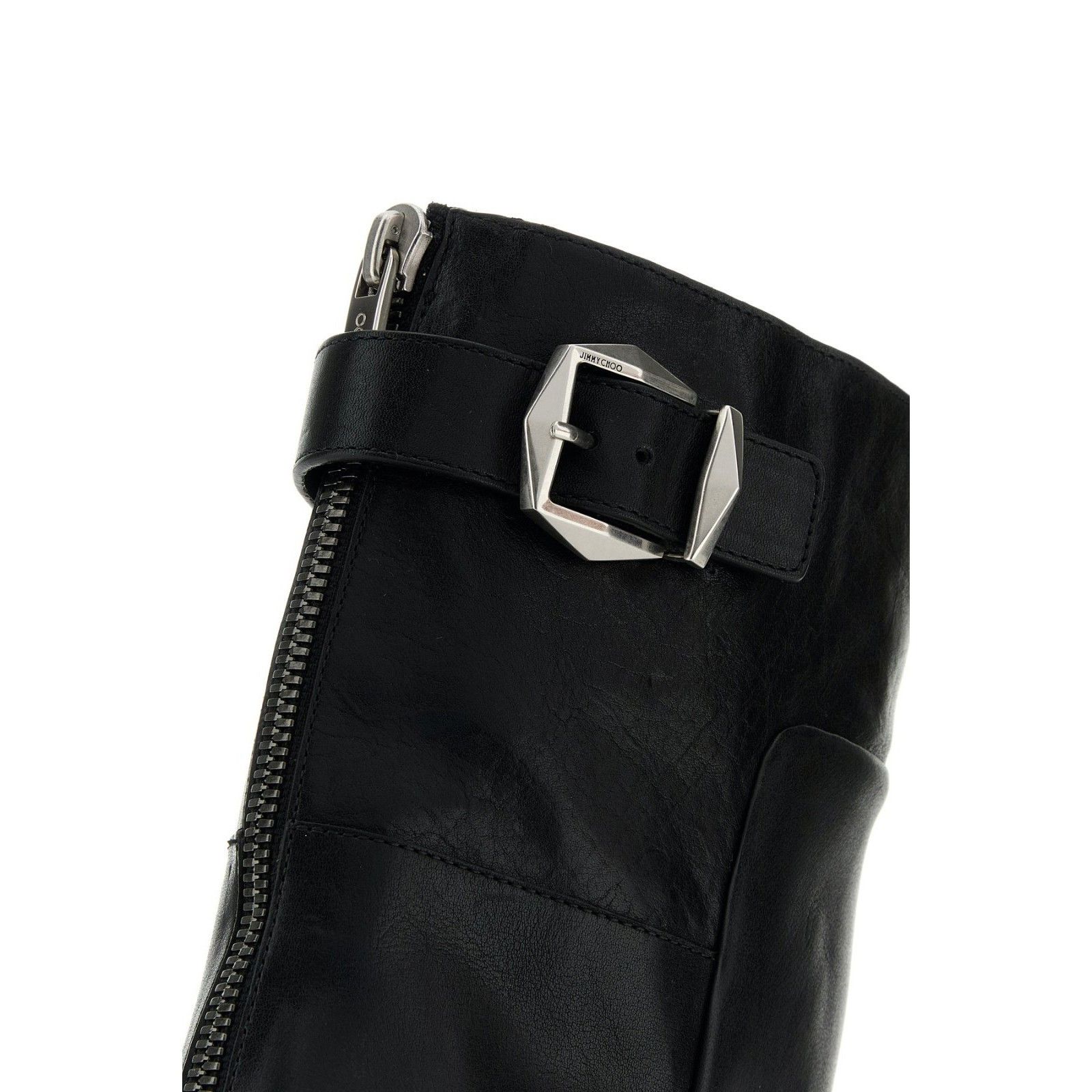 JIMMY CHOO Brooklyn Black Leather Ankle Boots New & Authenti