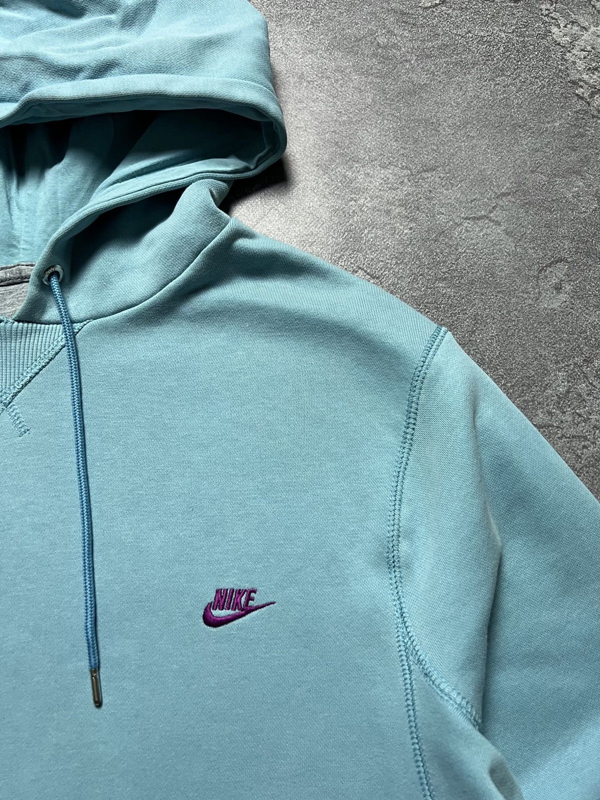 Nike Vintage Nike Hoodie Big Swoosh Logo Striped Side Stripe L Size US L / EU 52-54 / 3 - 3 Thumbnail