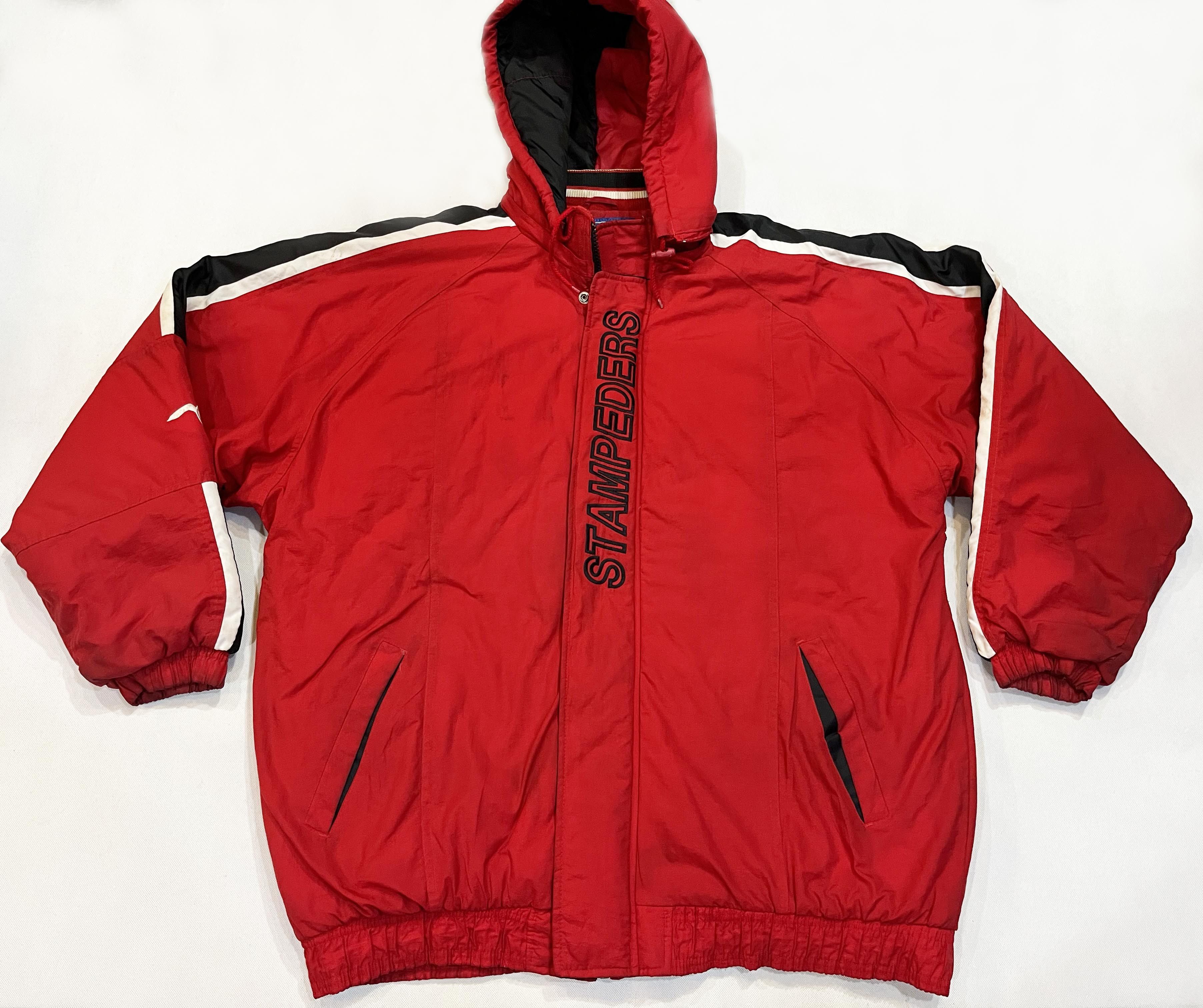 Starter × Vintage Vintage Starter CFL Calgary Stampeders Hoodie Puffer Jacket Size US XL / EU 56 / 4 - 1 Thumbnail