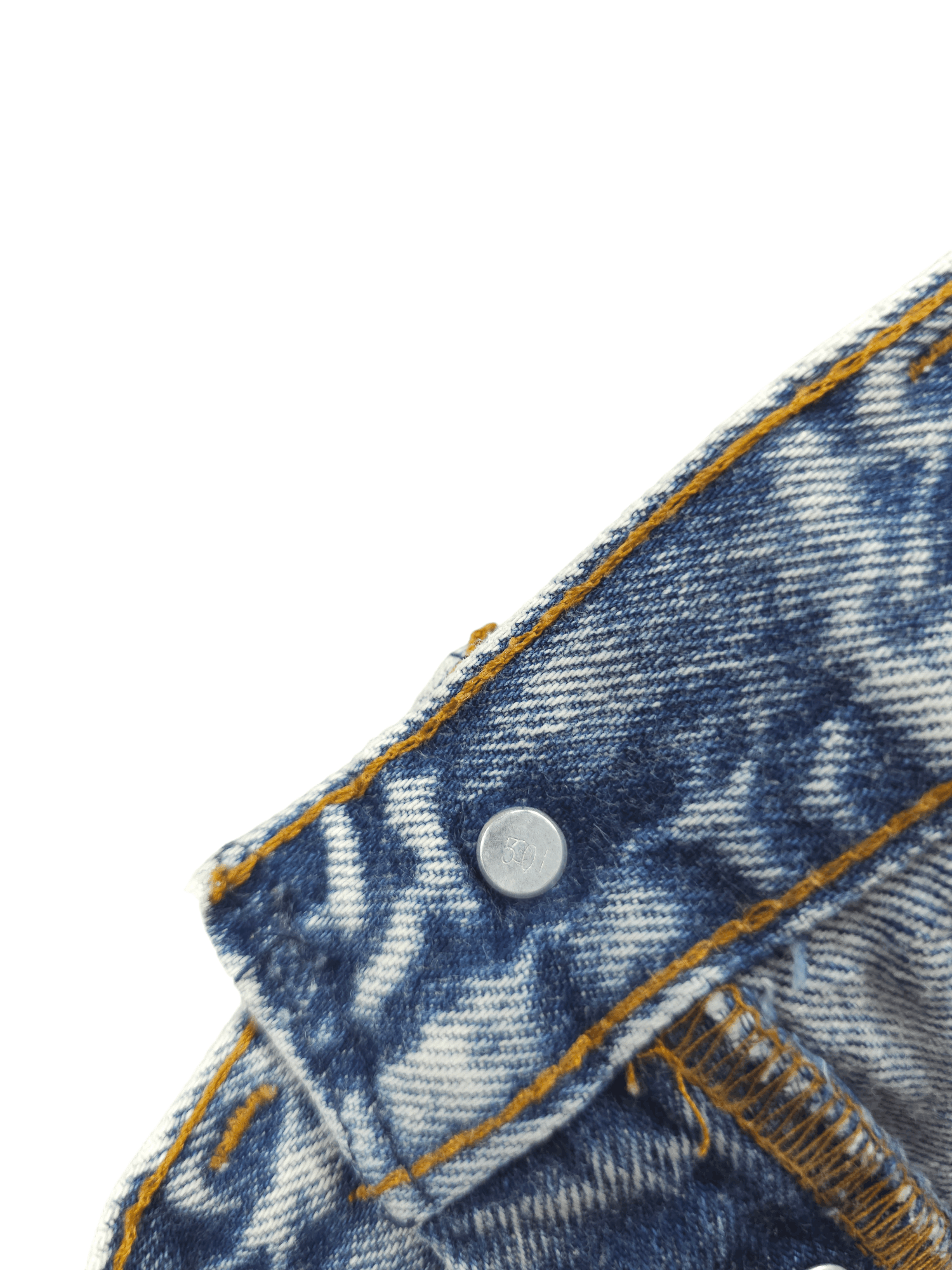 Levi's × Levi's Vintage Clothing × Vintage 💎 33/34 Vintage 90's Levi's 501 Acid Washed Straight Jeans Size US 33 - 12 Thumbnail