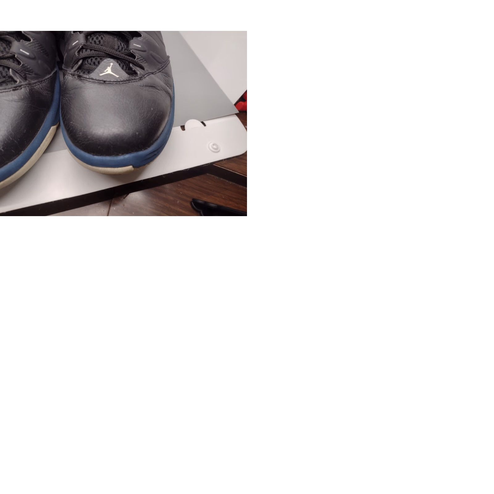 Nike Nike Mens Jordan Prime Fly Basketball Shoes Mid Top Black Blue 13 599582-015 Nike Prime Basketball Shoes Mens size 13 Black Blue Size US L / EU 52-54 / 3 - 9 Thumbnail
