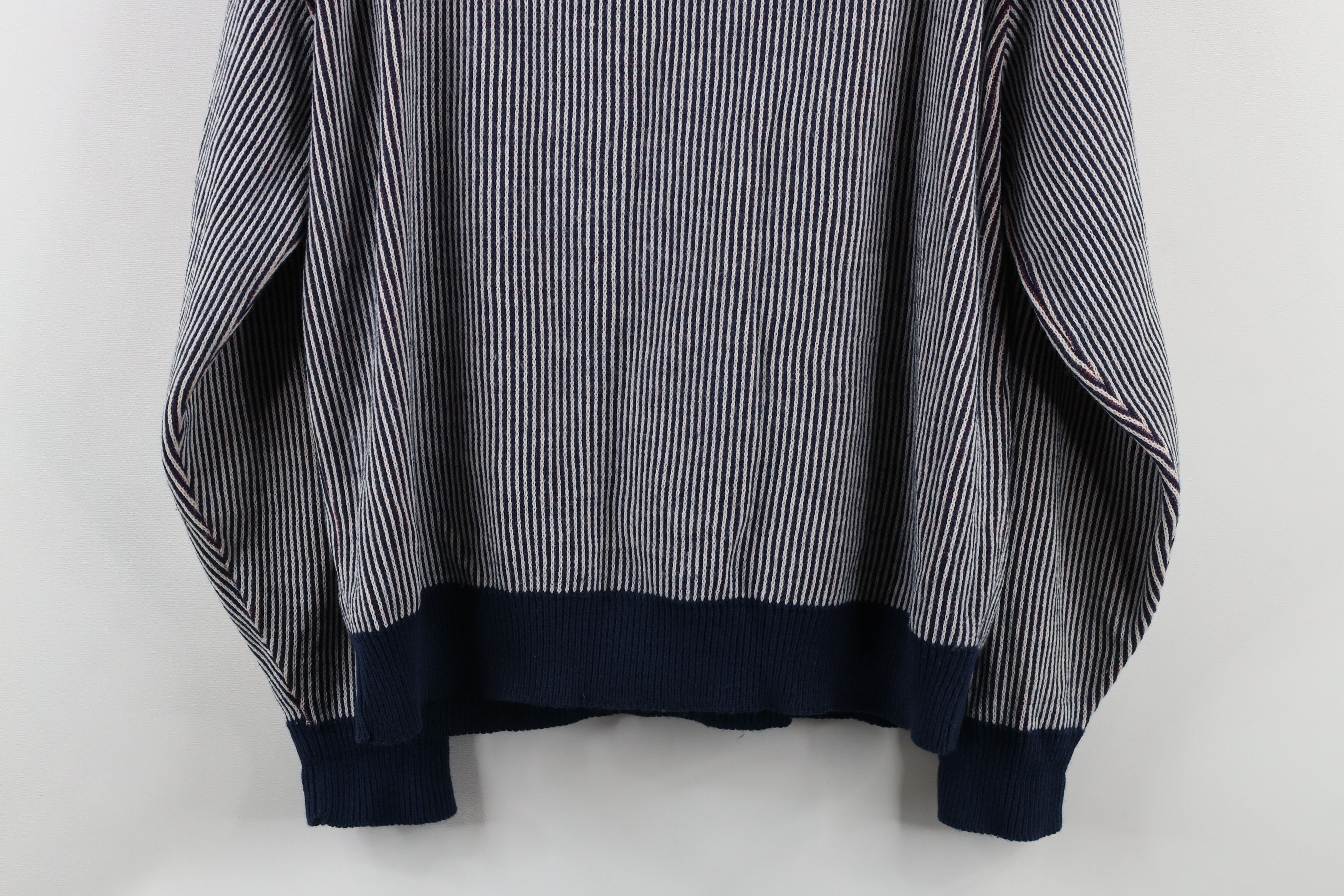 Vintage Vintage 70s Streetwear Ribbed Knit V-Neck Sweater USA Size US M / EU 48-50 / 2 - 9 Thumbnail