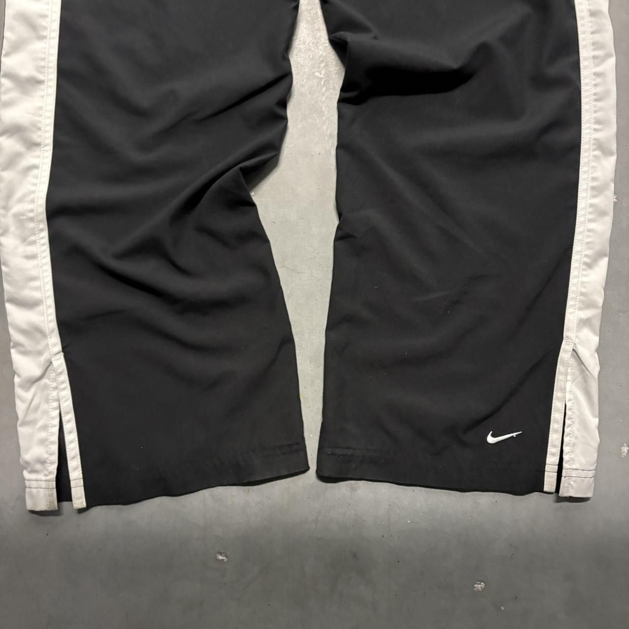 Nike Crazy Vintage Y2K/2000s Baggy Nike Black Striped Trackpants! Size US 36 / EU 52 - 4 Thumbnail