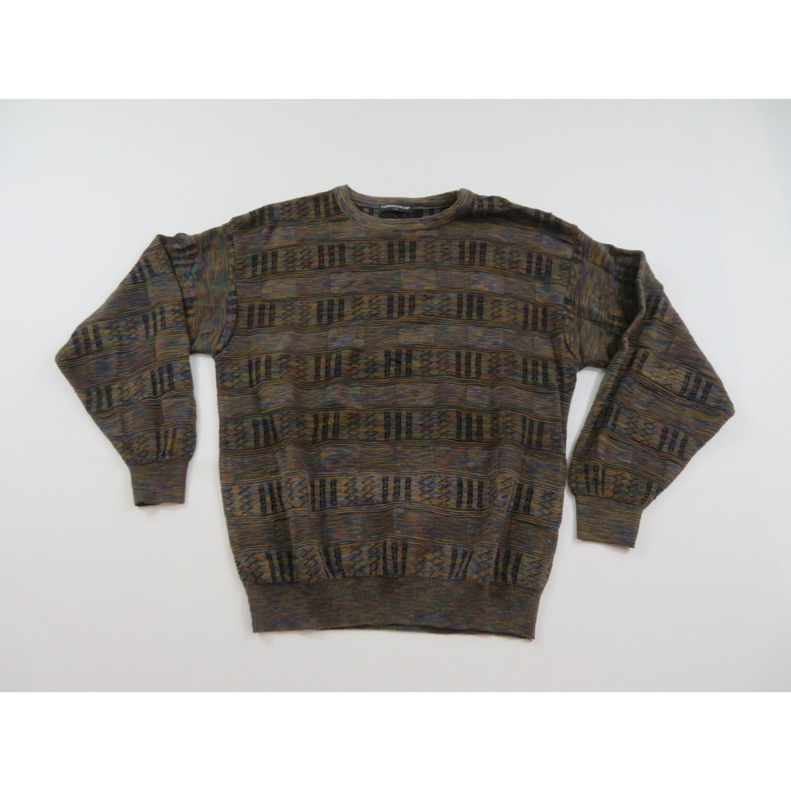 Other Porto Cruz Sweater, Knit Pullover, Black Blue Sz XL 1990s Size US XL / EU 56 / 4 - 1 Thumbnail