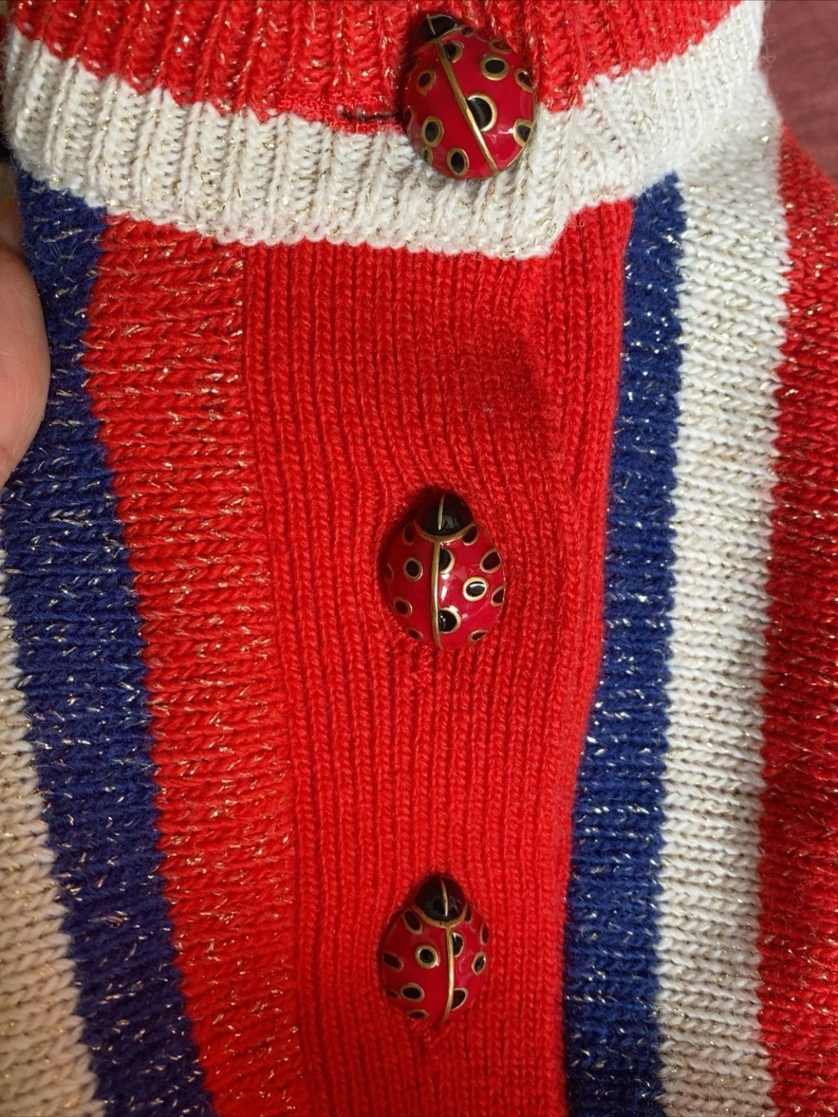 Gucci GUCCI STRIPED RABBIT LOGO SWEATER Size US S / EU 44-46 / 1 - 10 Thumbnail