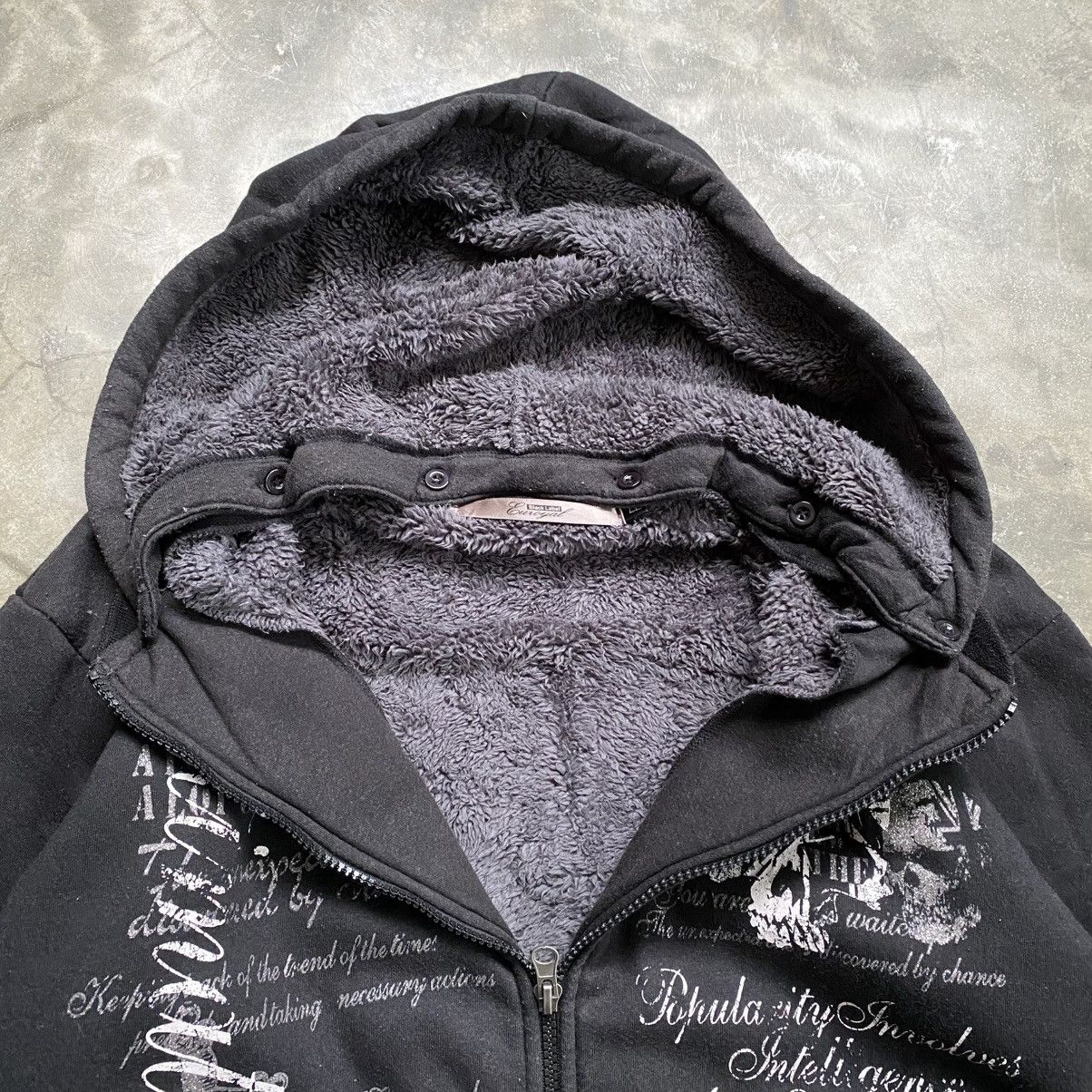 14th Addiction 2000s Black Label Blu royal Vkei Styel Poem Zip Up Hoodie Size US L / EU 52-54 / 3 - 10 Thumbnail