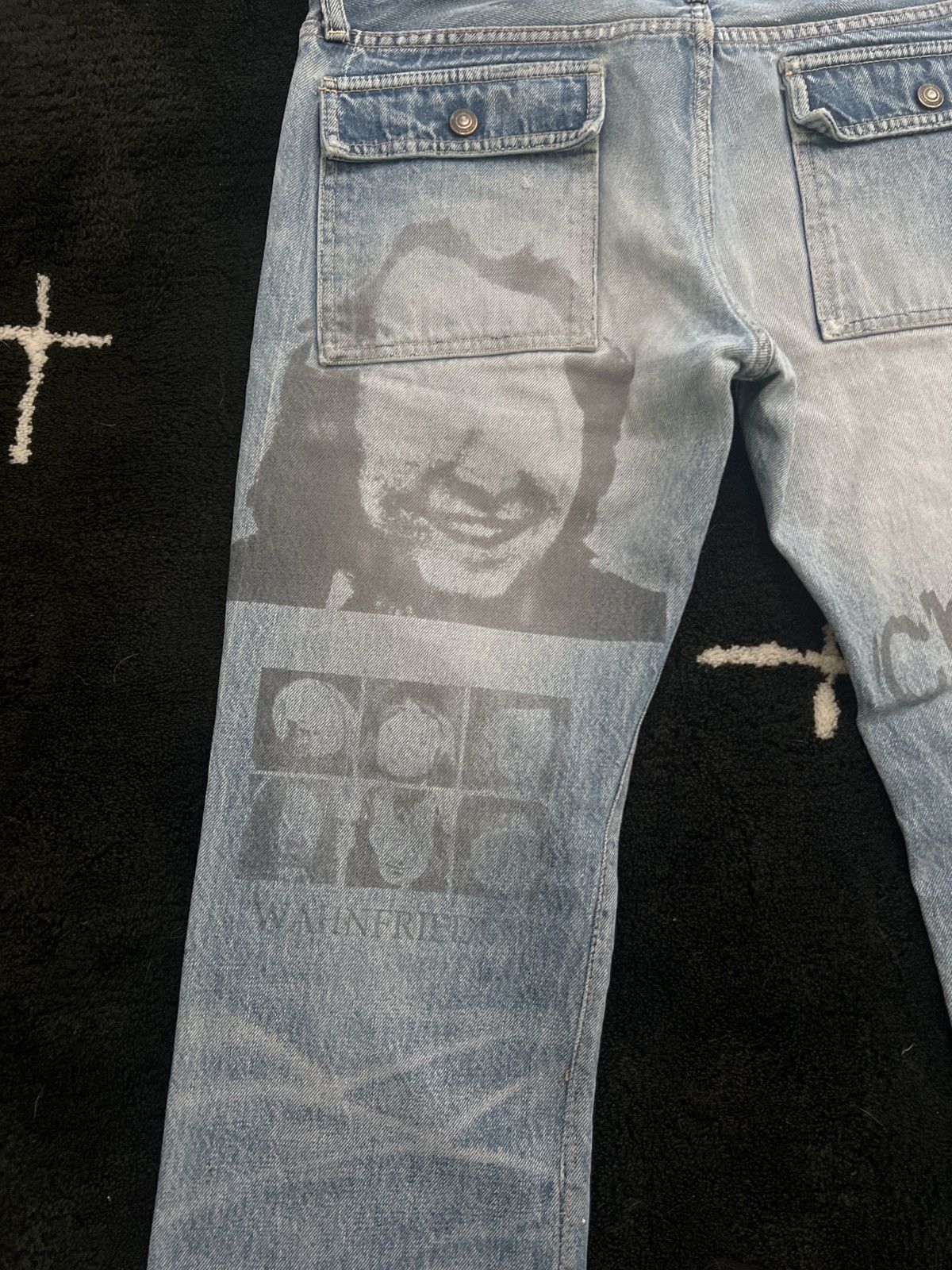 Undercover SS06 - Chuuut “T” Wahnfrieden Cargo Flare Denim Jeans Size US 30 / EU 46 - 3 Thumbnail