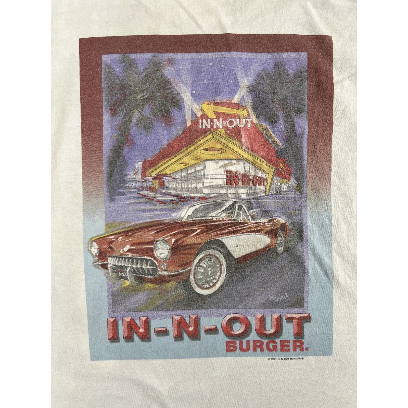 Other Vintage In N Out Burger Shirt Mens M/L White Fishermans Whar Size US M / EU 48-50 / 2 - 9 Thumbnail