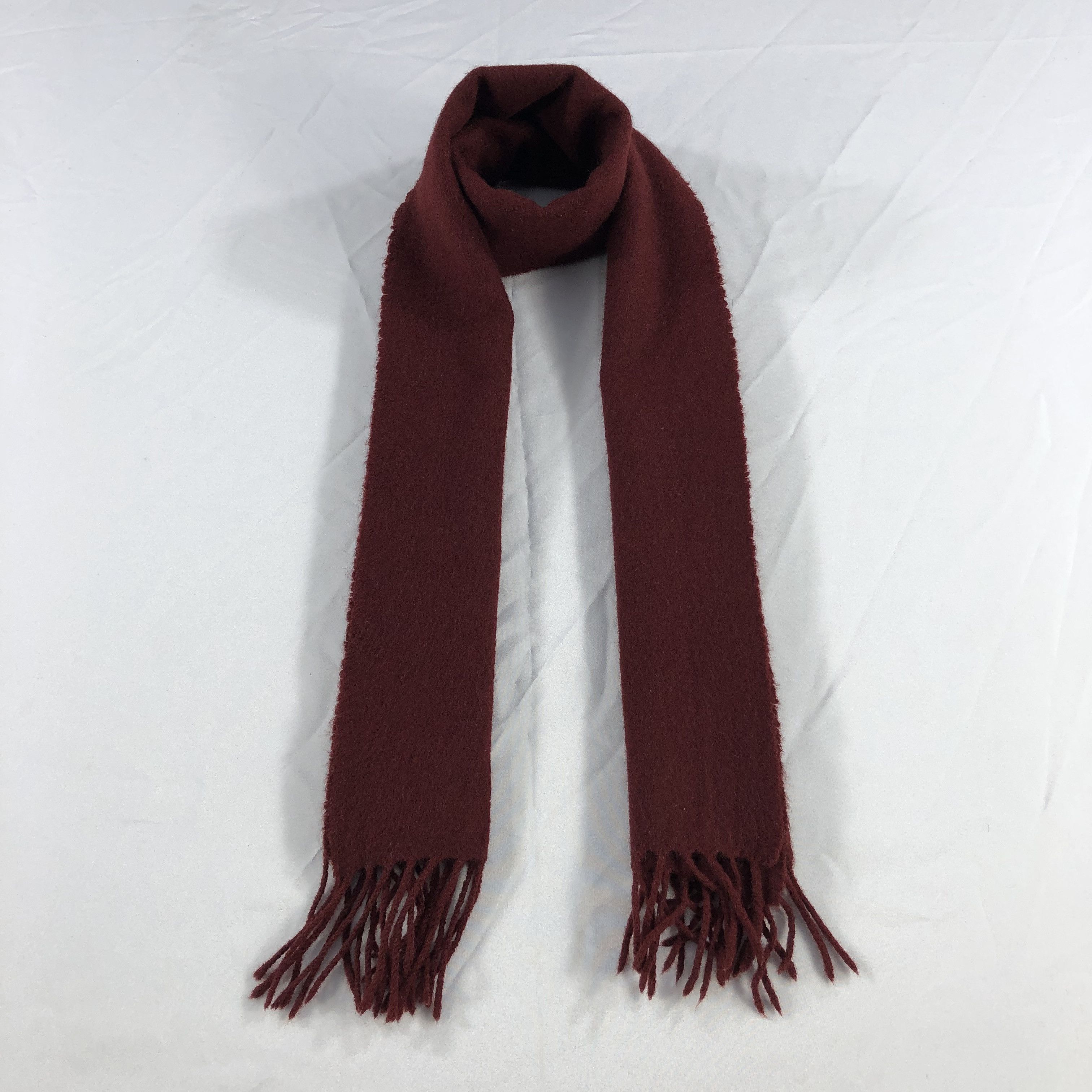 Brooks Brothers Brooks Brothers Maroon Cashmere Scarf Muffler V1054 Size ONE SIZE - 1 Thumbnail