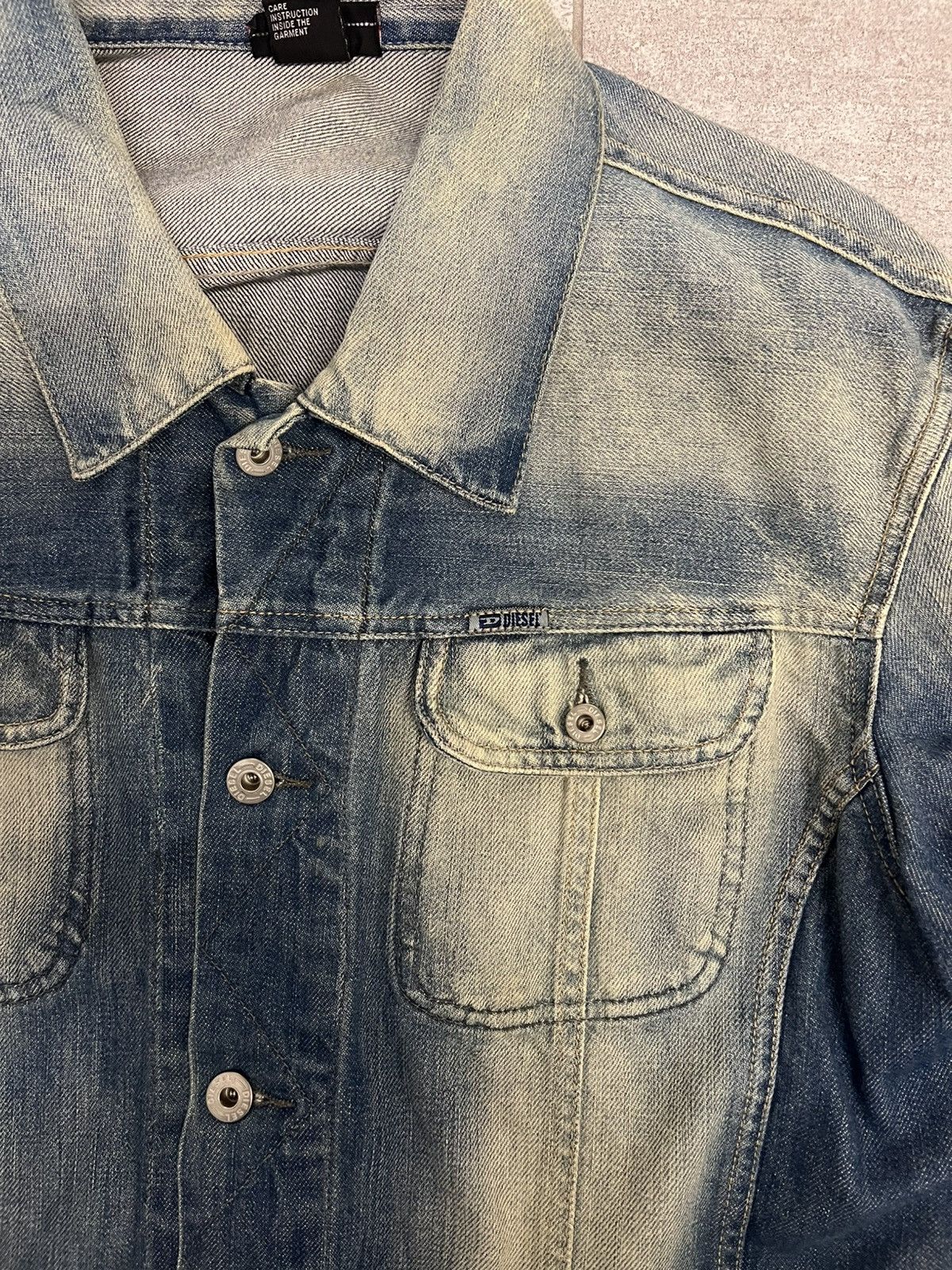 Diesel Diesel Distressed Denim Jacket - Vintage-Inspired Style Size US XL / EU 56 / 4 - 9 Thumbnail