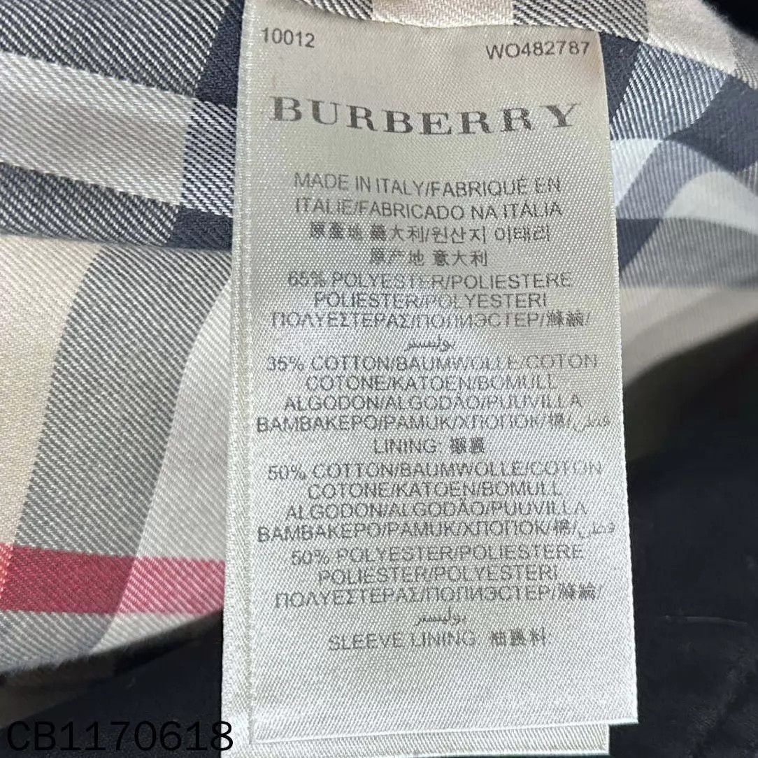 Burberry Burberry Long Trench Coat Black Check UK8 Size S / US 4 / IT 40 - 4 Thumbnail