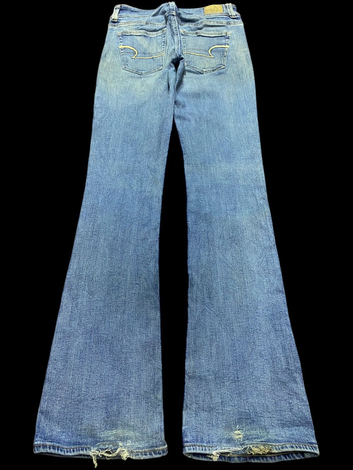 Other Vintage American Eagle Mud Wash Flare Style Jeans Size US 27 - 2 Thumbnail