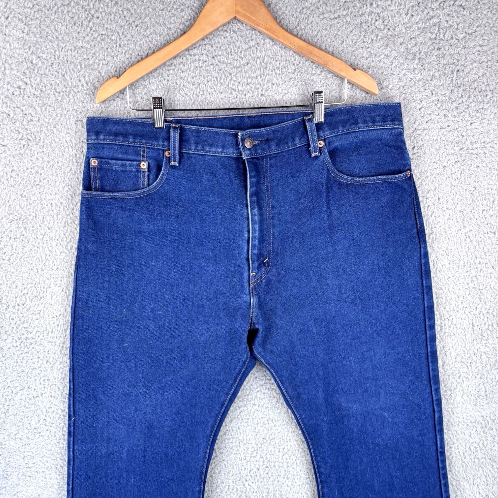 Levi's VINTAGE Levi's 517 Jeans Mens Bootcut 38x30 Blue Medium Wash Denim - 5-Pocket Regular Rise Blue Rock USA 30x30 Belt Loops Mens Jeans Size US 38 / EU 54 - 2 Thumbnail
