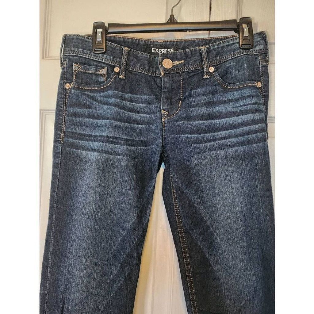 Express Express Dark Jeans Size 26" / US 2 / IT 38 - 3 Thumbnail