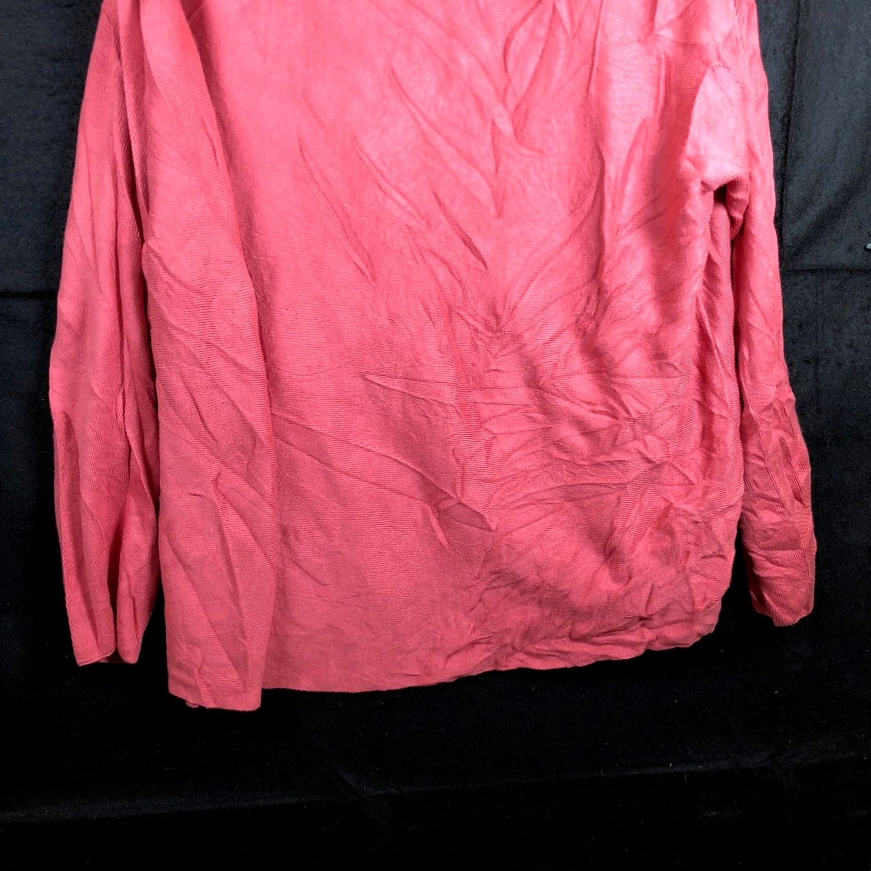 Pinko J Jill Womens Sweater Blush Pink Crew Neck Long Sleeve Criss Cross Back Large Size L / US 10 / IT 46 - 3 Thumbnail