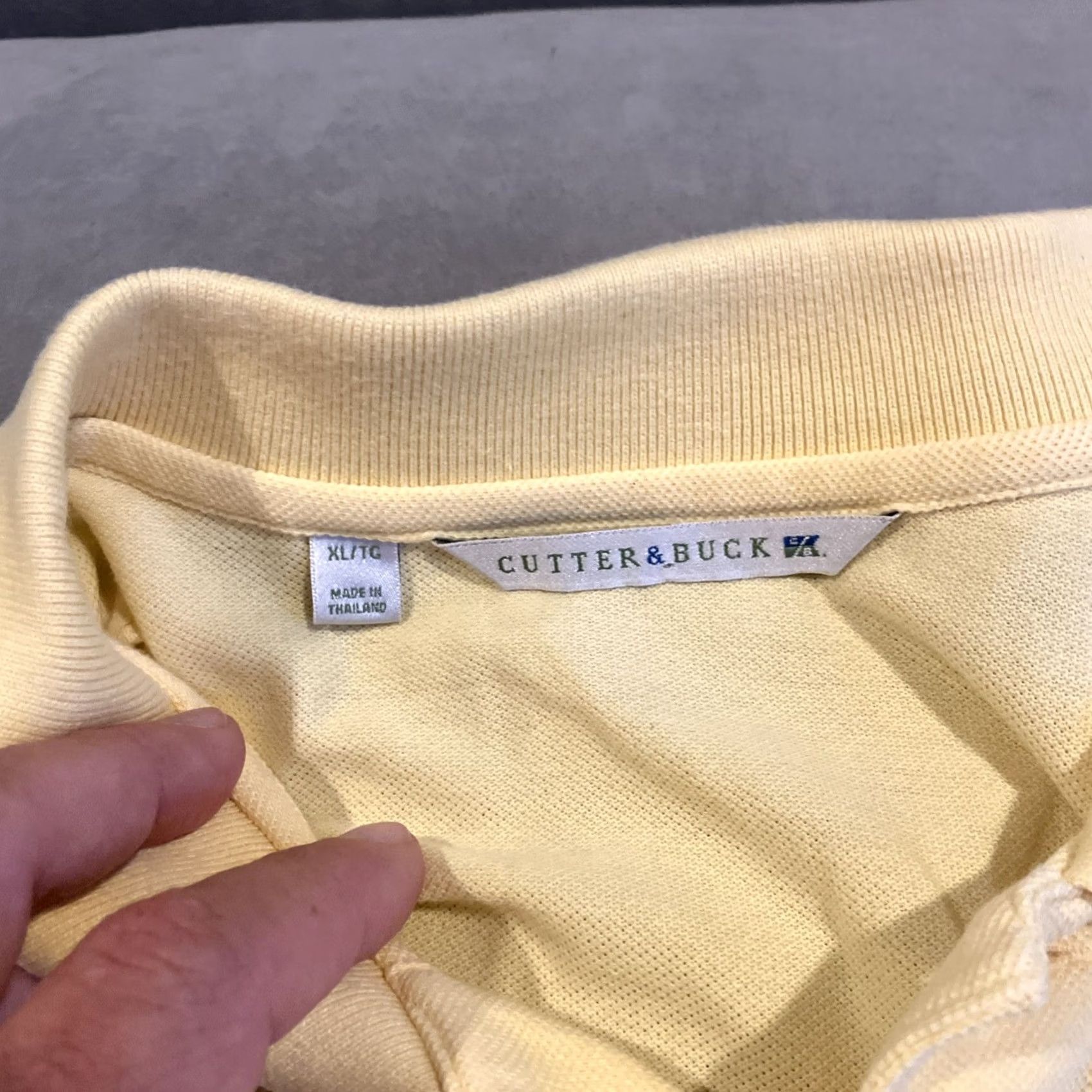 Cutter & Buck VINTAGE Cutter & Buck Golf Polo XL Mens Yellow 2005 US OPEN Torrey Pines Size US XL / EU 56 / 4 - 3 Thumbnail