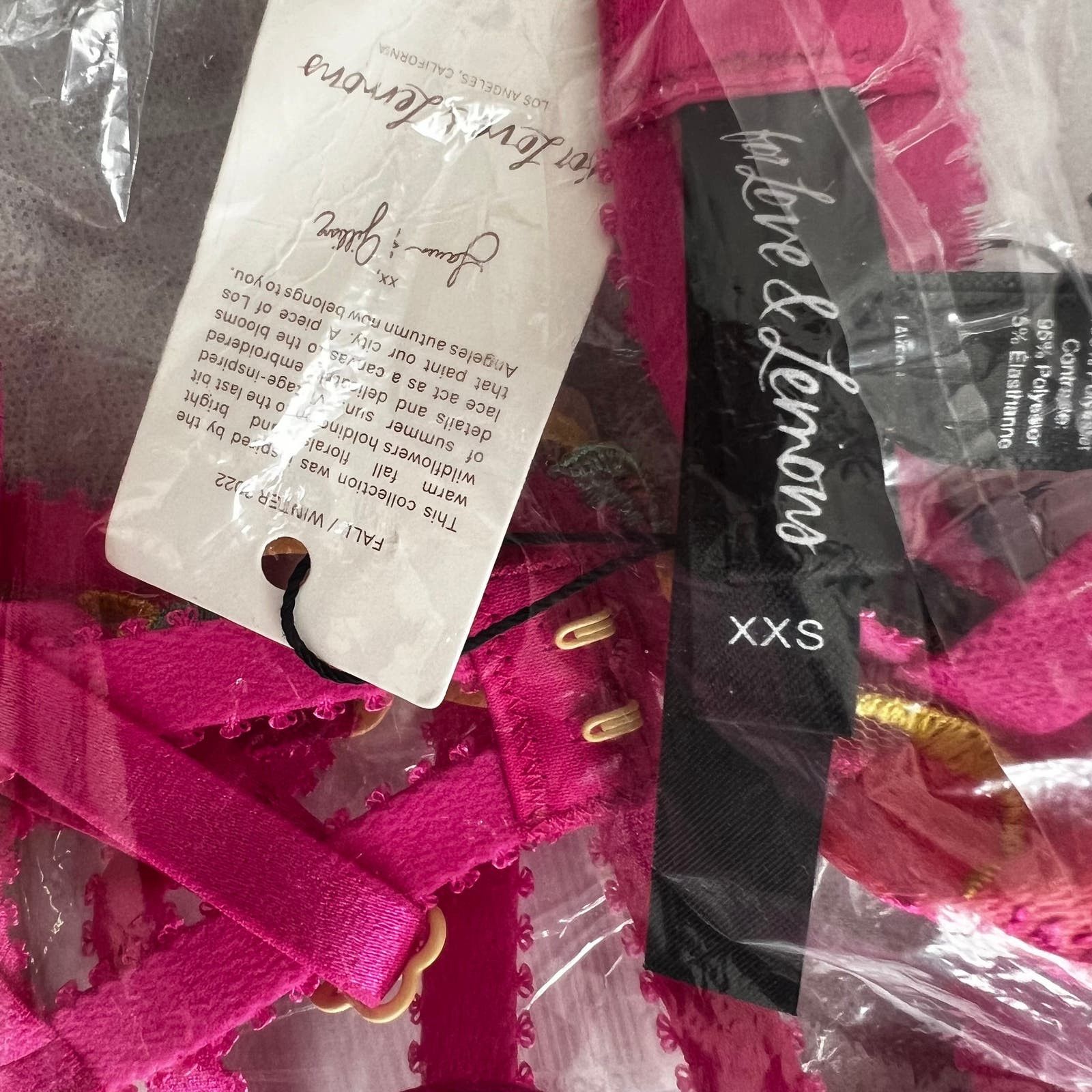 Victoria's Secret For LOVE & LEMONS Lucy Monowire Bra w/ Tag, XXS Size ONE SIZE - 7 Thumbnail
