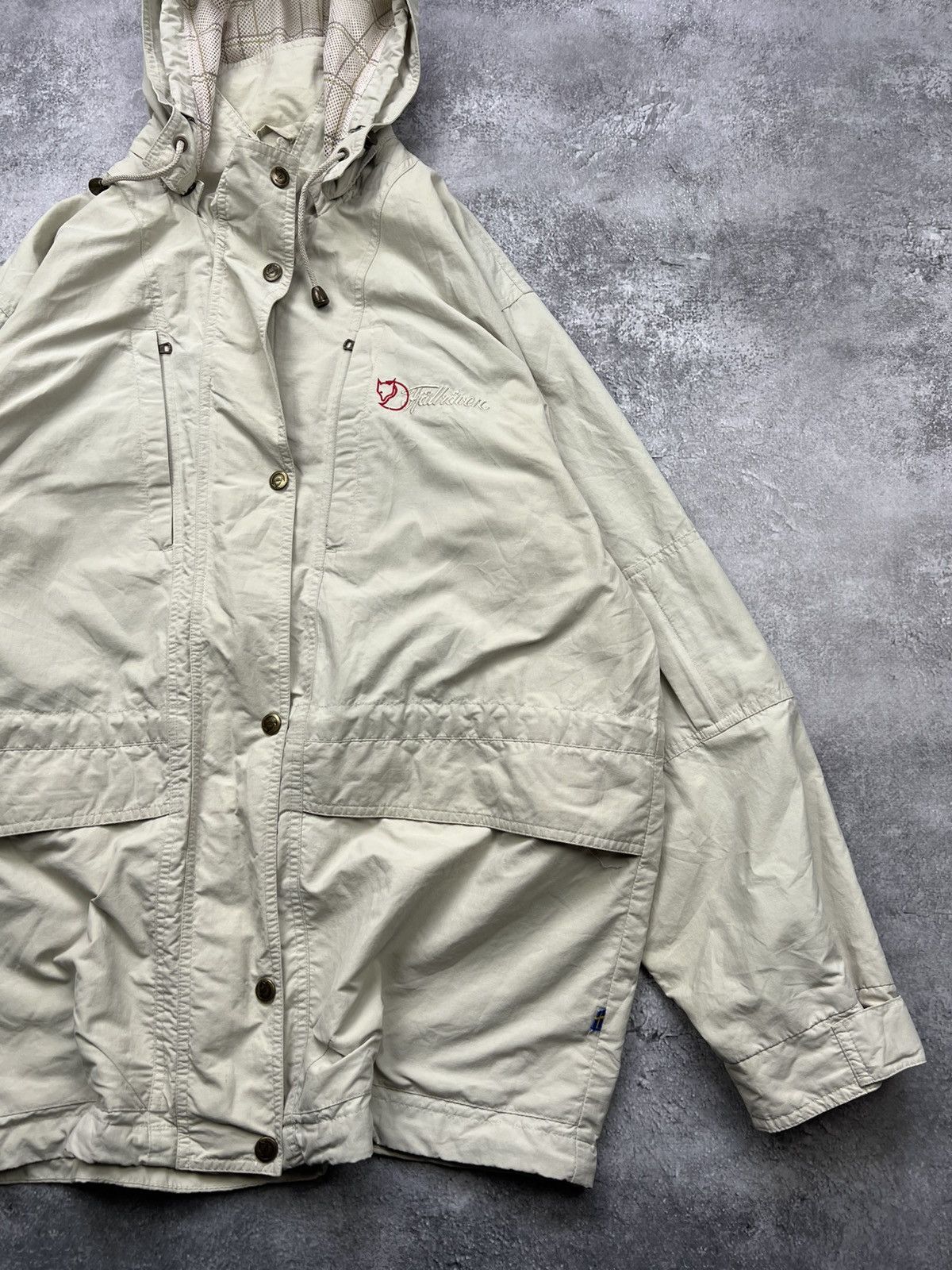 Fjallraven Fjallraven White Nylon Womens Jacket Size L / US 10 / IT 46 - 2 Thumbnail