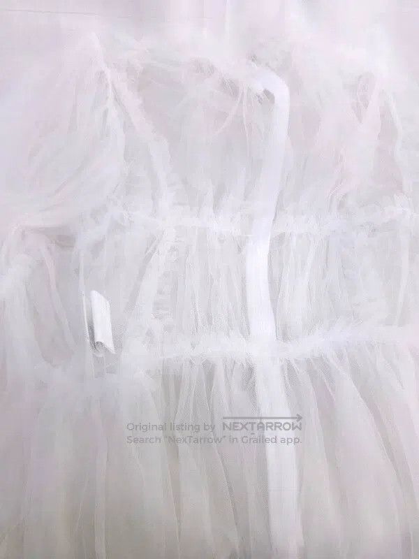 Comme des Garcons Comme Des Garcons White Retro Lace Design Dress Size M / US 6-8 / IT 42-44 - 4 Thumbnail