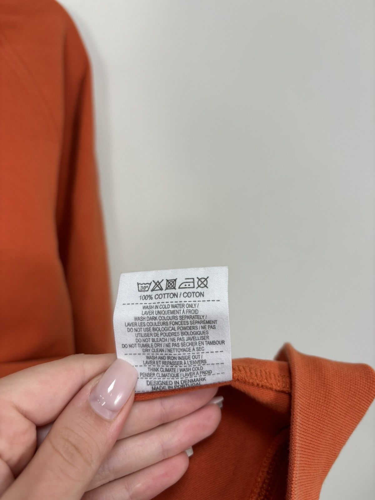 Norse Projects Norse Projects Men’s Vorm Summer Interlock Orange Sweatshirt Size US XL / EU 56 / 4 - 14 Thumbnail