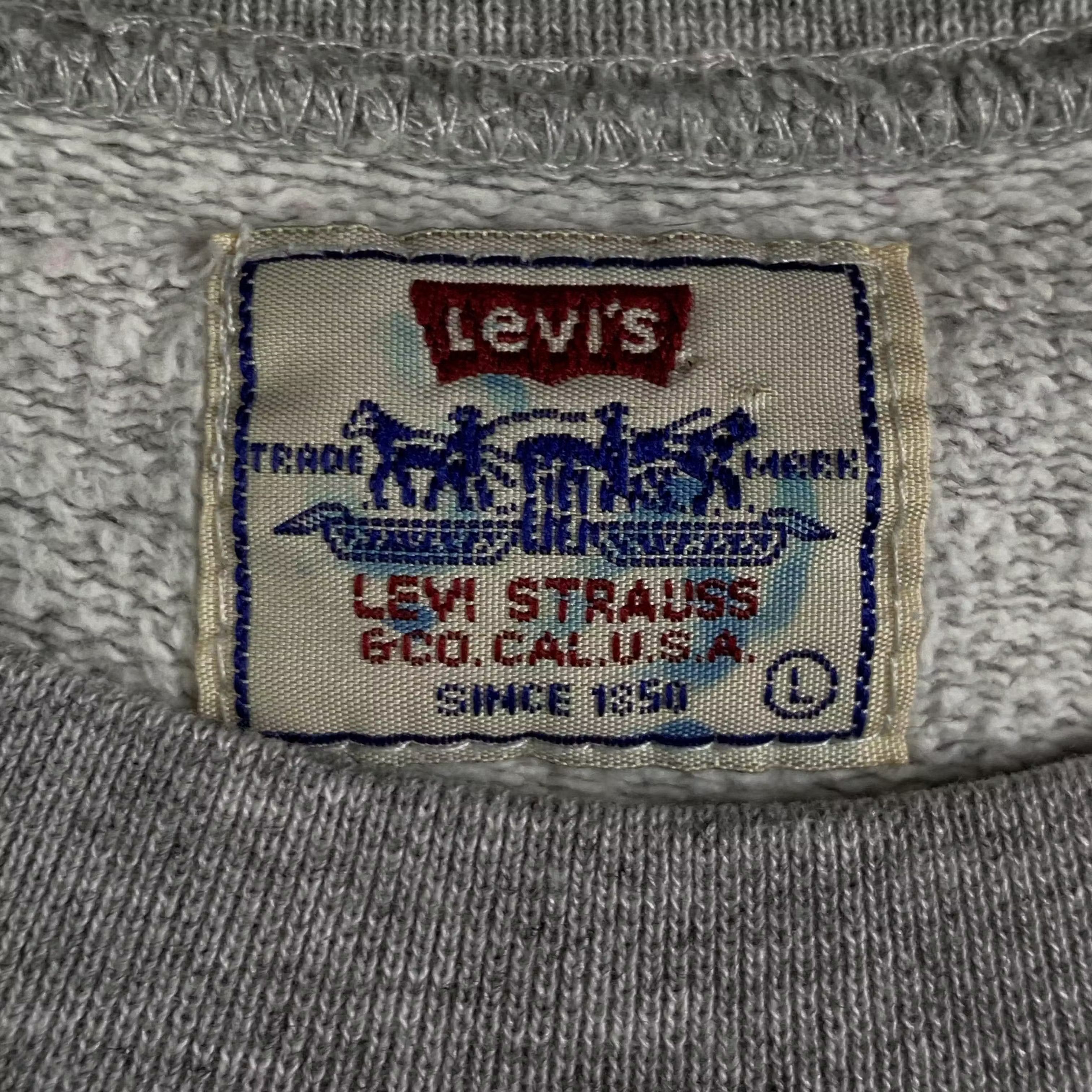 Levi's × Levi's Vintage Clothing × Vintage Mens Sweatshirt Levis Vintage Big Print Size L Size US L / EU 52-54 / 3 - 4 Thumbnail
